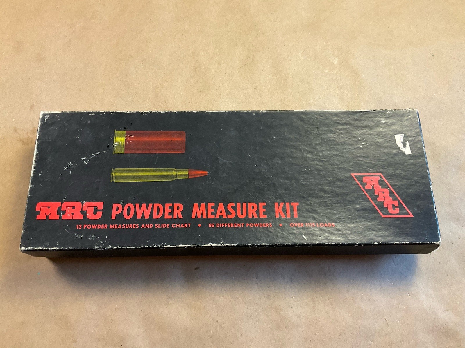 VINTAGE MRC POWDER MEASURE KIT 13 POWDER MEASURES