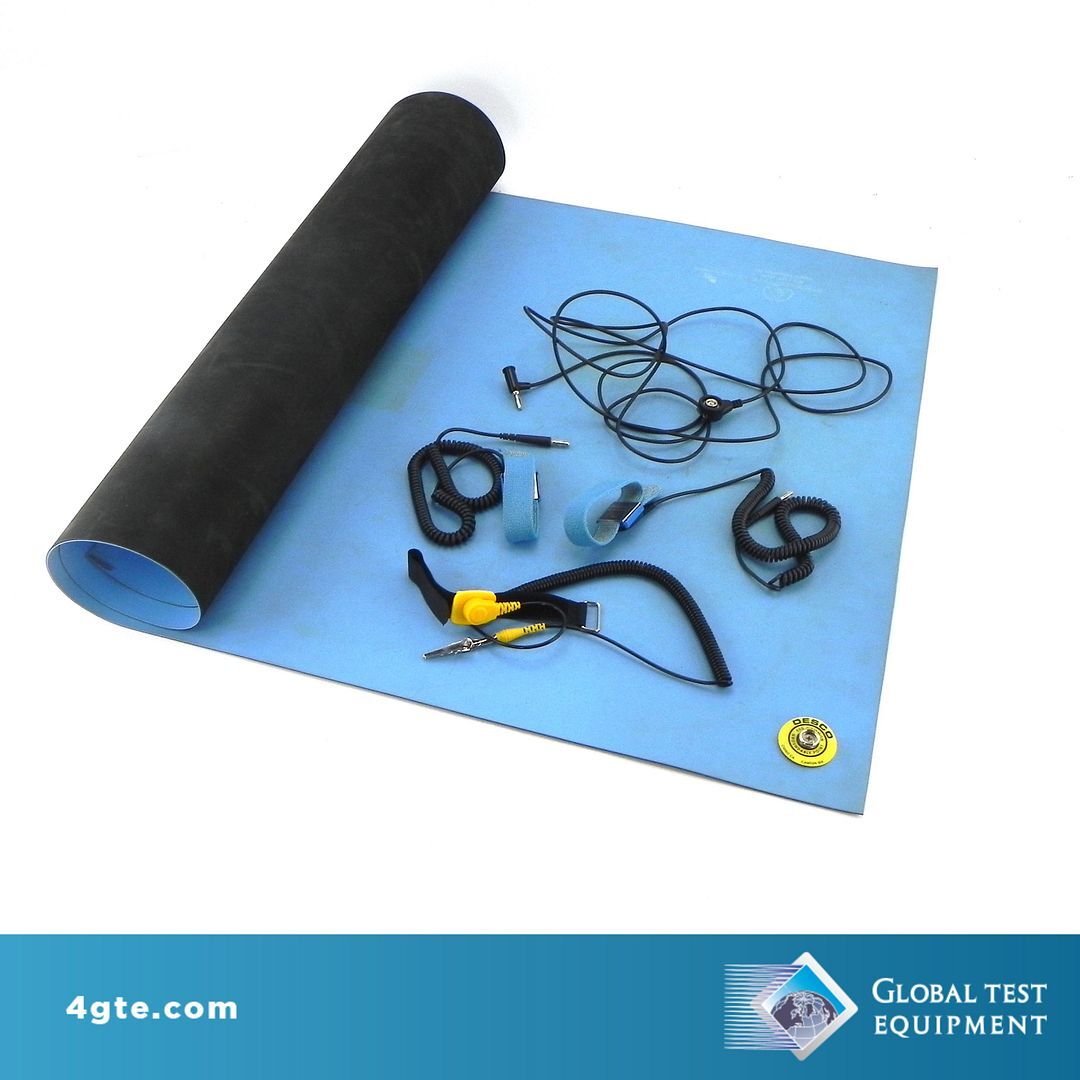 DESCO 65135 MAT KIT, STATFREE B2 PLUS VINYL, DARK BLUE, 24''x48''