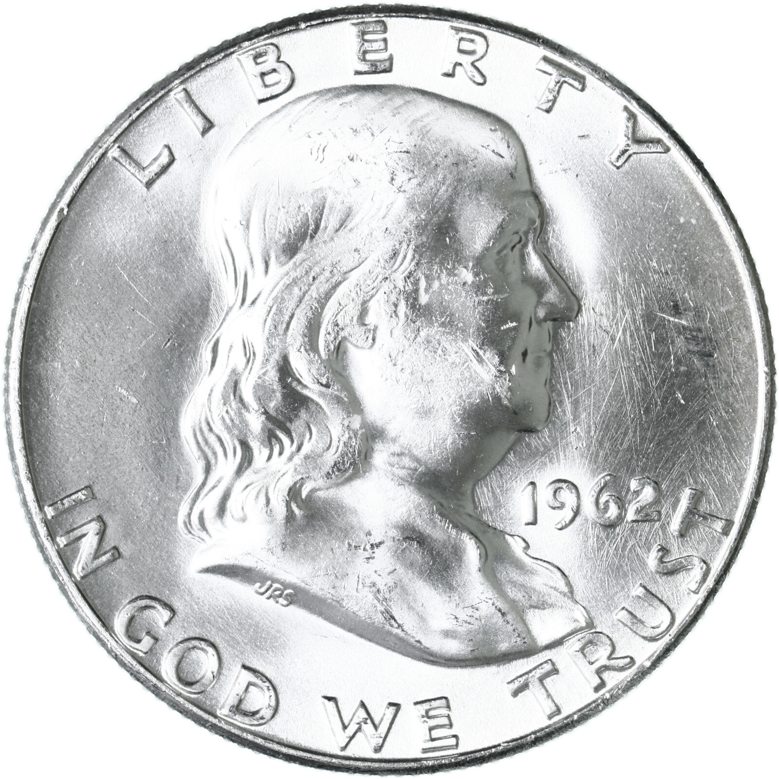 1962 (P) Franklin Half Dollar 90% Silver BU