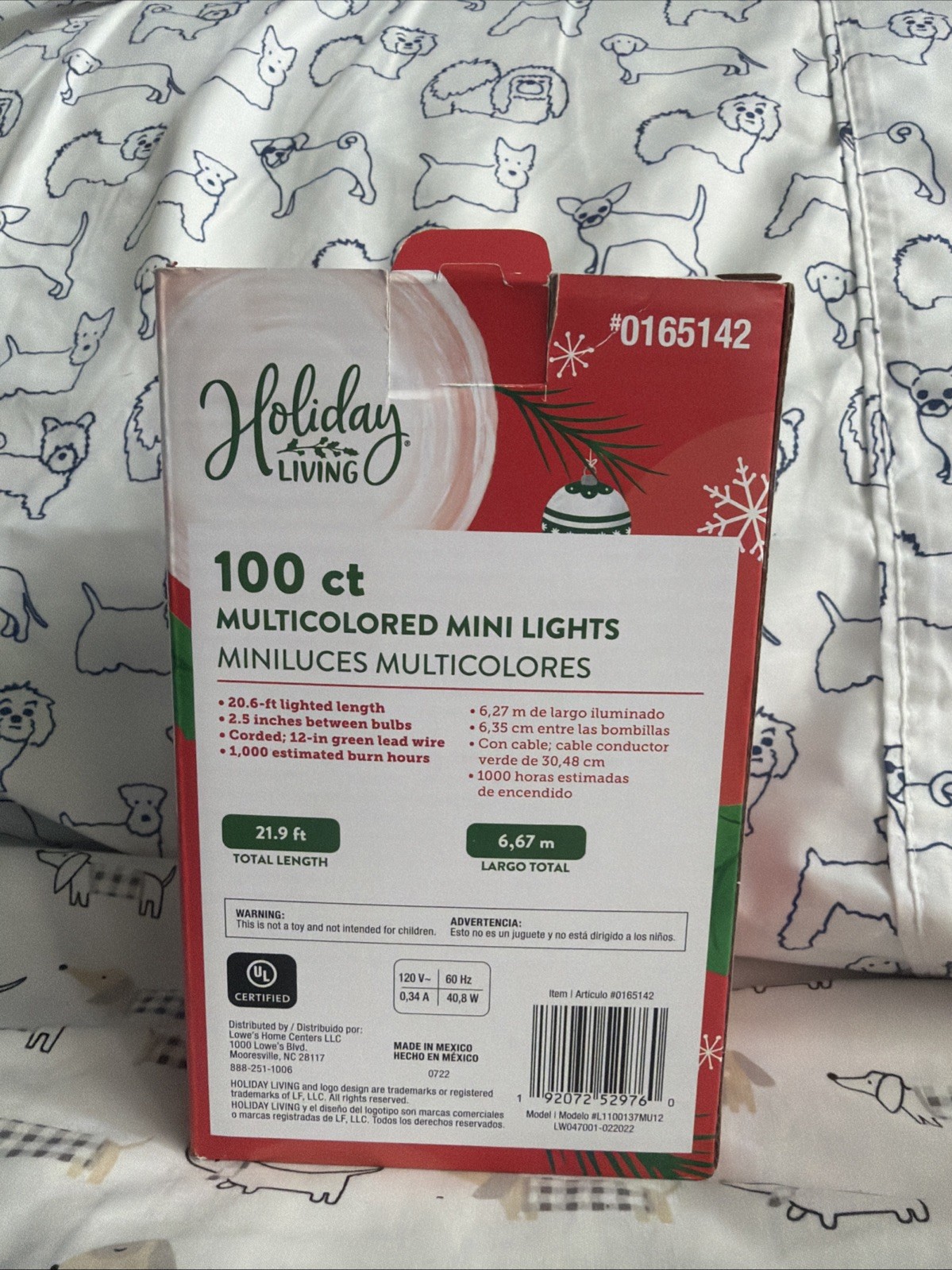 Holiday Living 100ct Multicolored Mini String Lights Green Wire