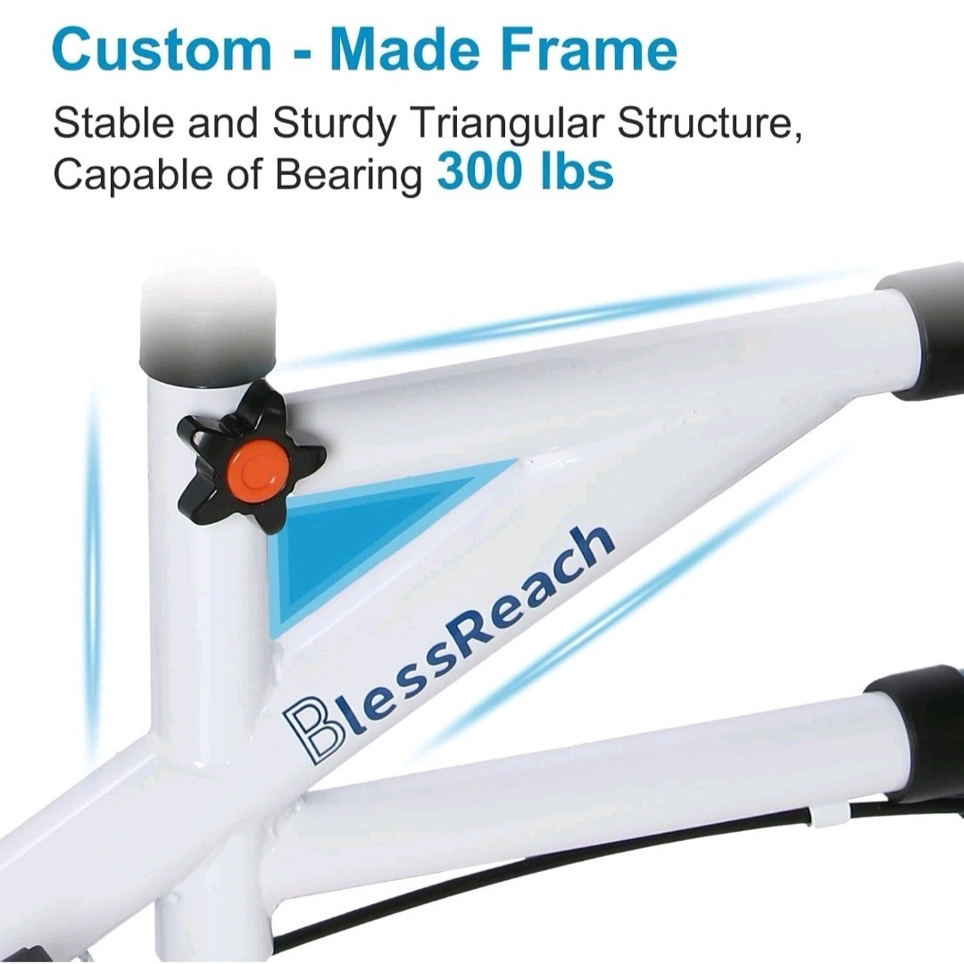BlessReach Economy Knee Scooter Steerable Dual Brakes. WB-2111 Red