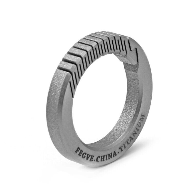 Titanium Alloy EDC Multi-Function Keychain Ring Belt Waist Hanging Buckle