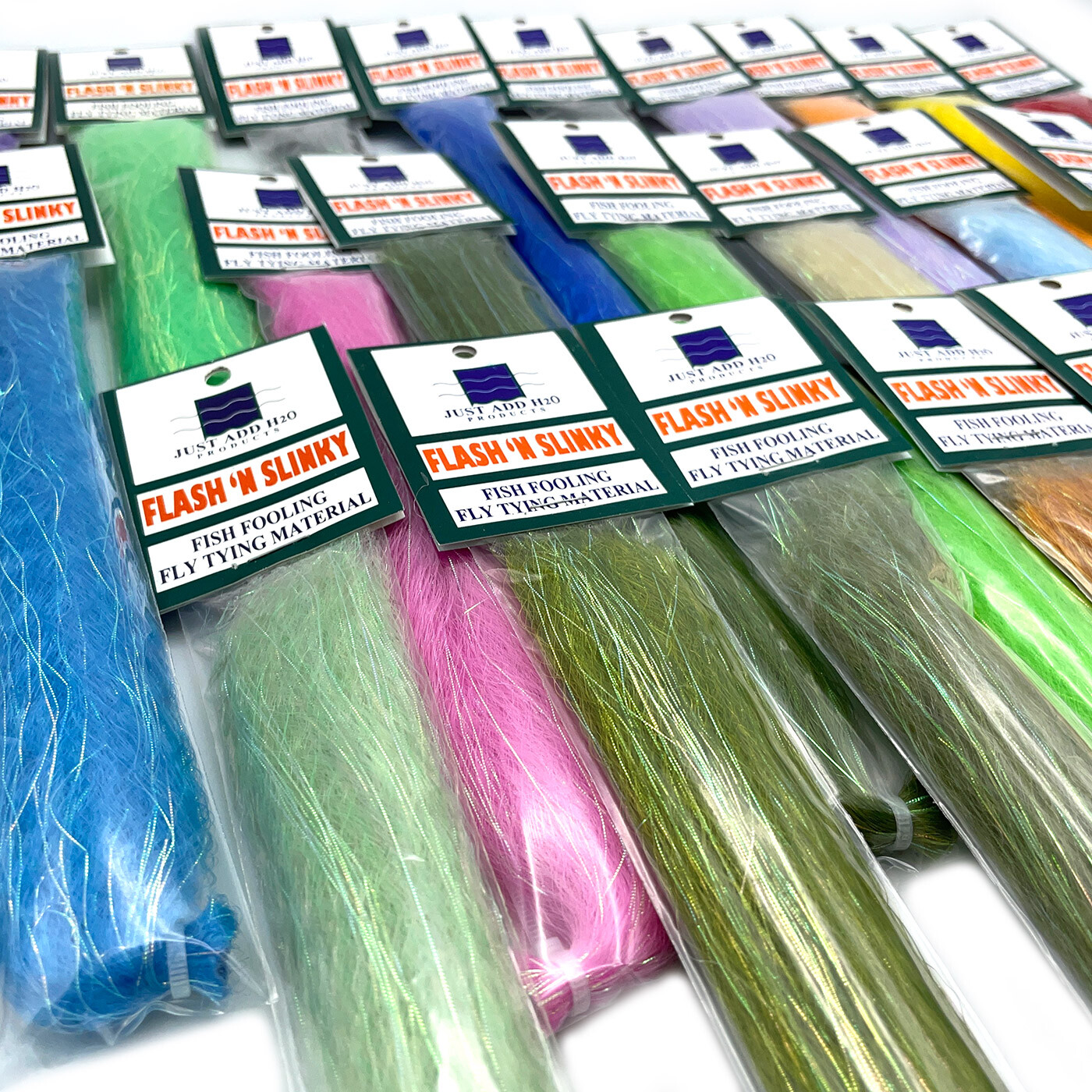 FLASH 'N SLINKY - Fly Tying Fiber Material Just Add H20 - 35 Colors Available!