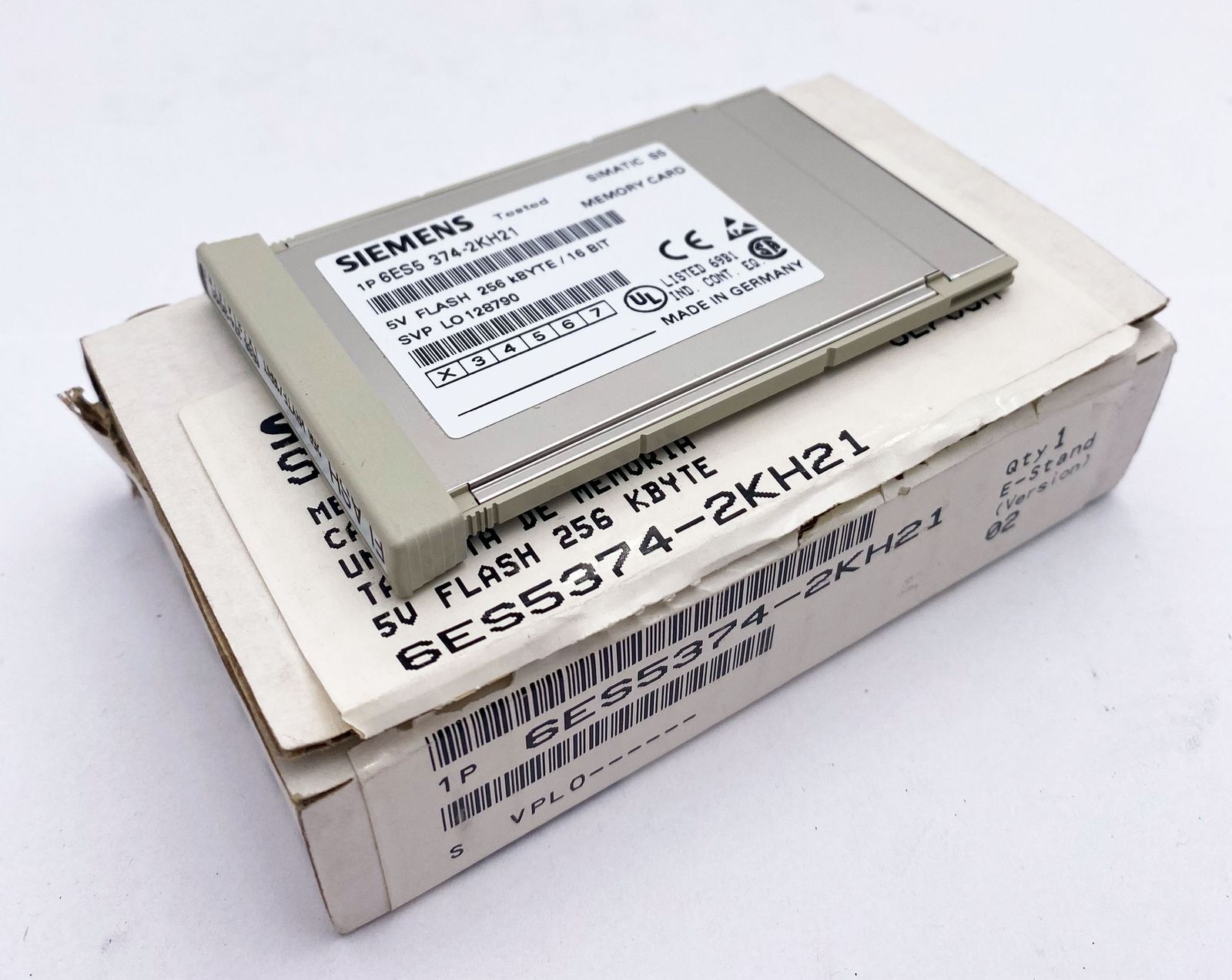 Siemens 6ES5 374-2KH21 VER. 02 256KB memory module -unused/original packaging-