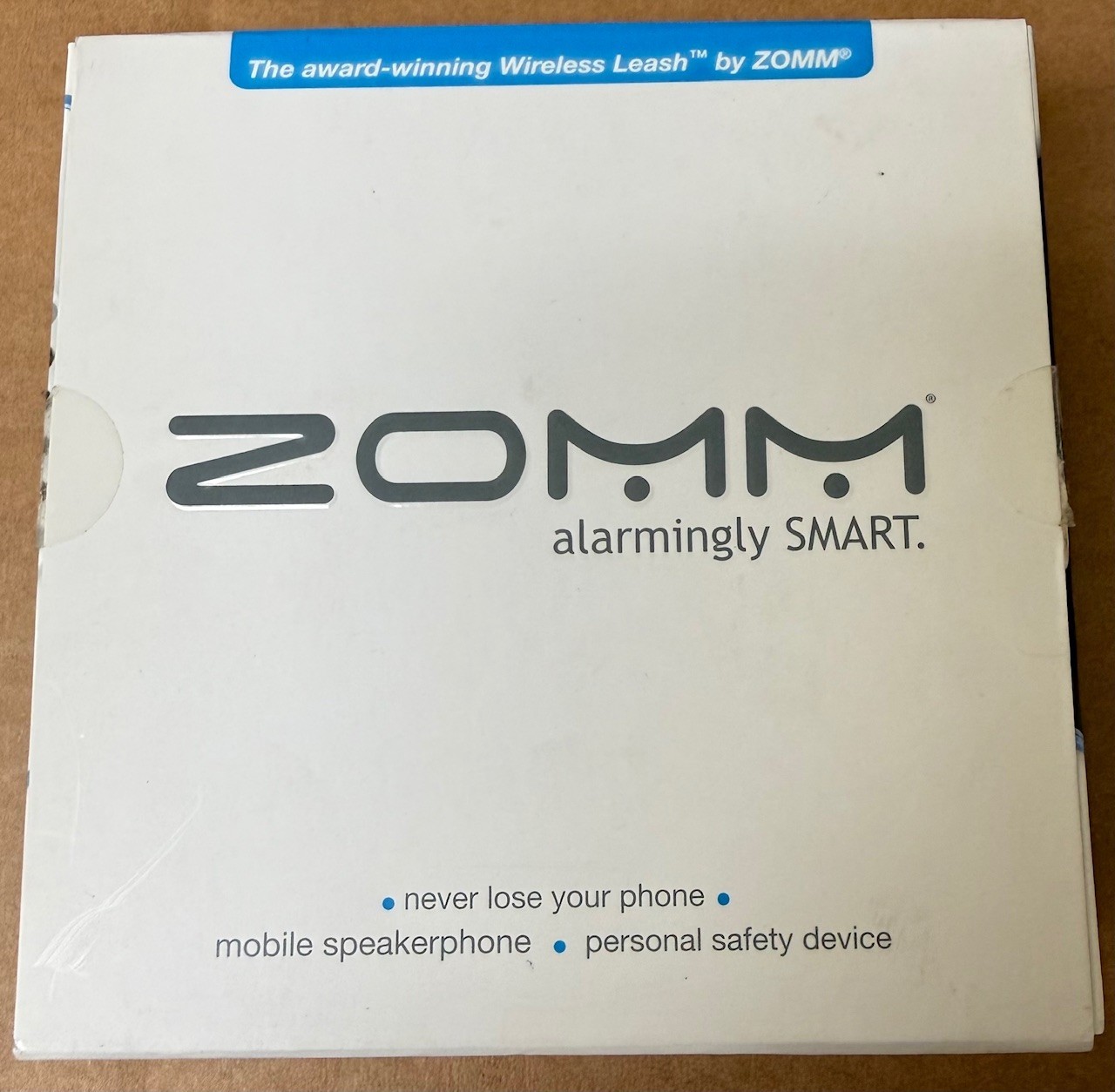 Zomm Bluetooth Wireless Leash Speaker Safety Device, White, NEW/SEALED