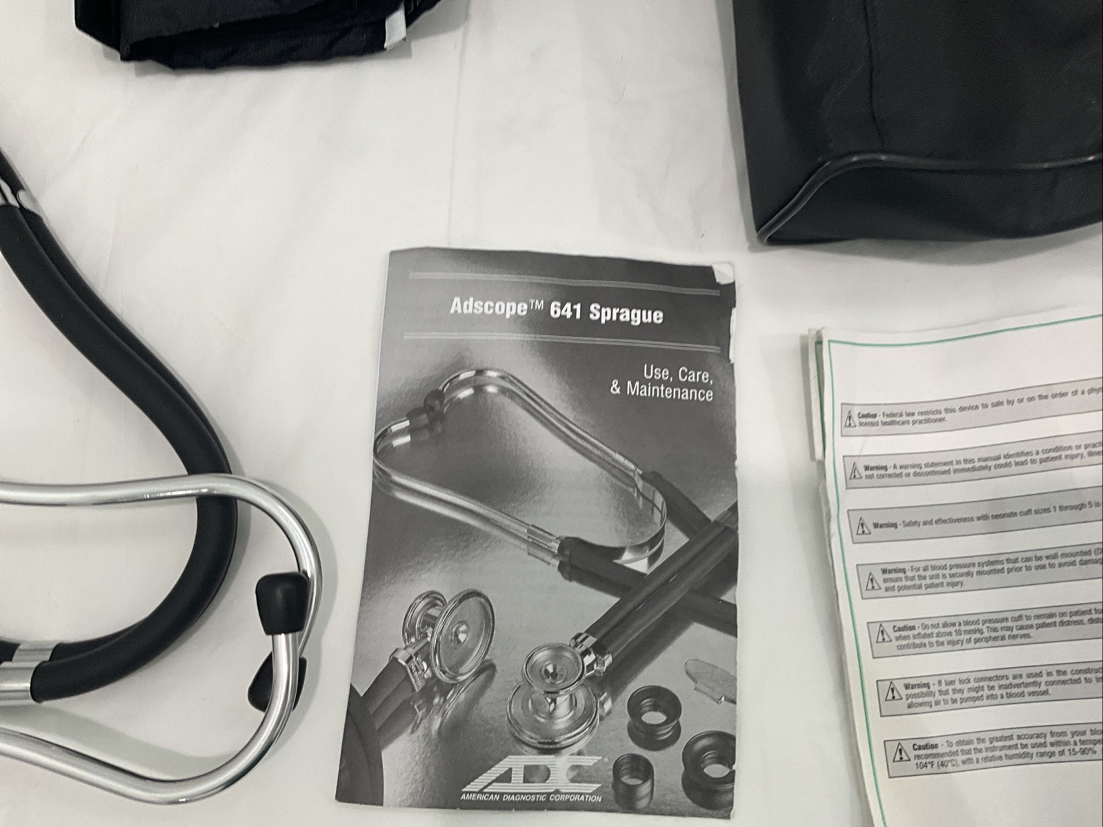 ADC Adscope 641 Sprague Stethoscope With Case