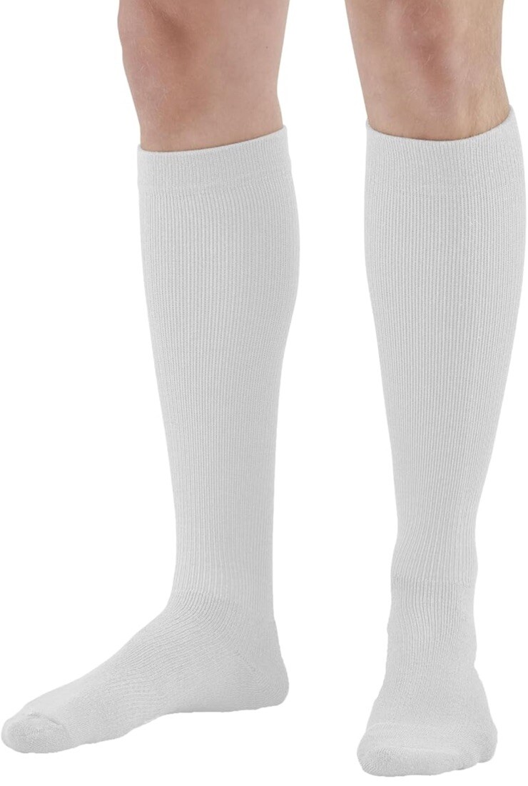 NEW Ames Walker AW Style 630 Sports Performance 15-20 Knee High Socks Medium