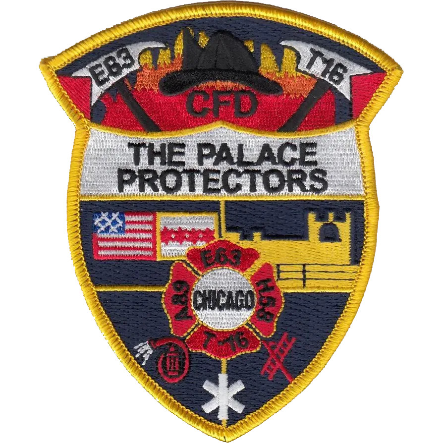 CHICAGO FIRE DEPARTMENT HOUSE PATCH: Engine 63 / Truck 16 / Ambulance 89 / H5...