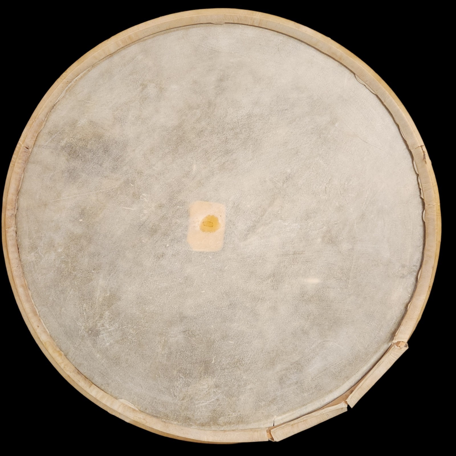 Vintage 1940's-1950's Calfskin 22" Batter Bass Drum Head w/Reinforcement Patch