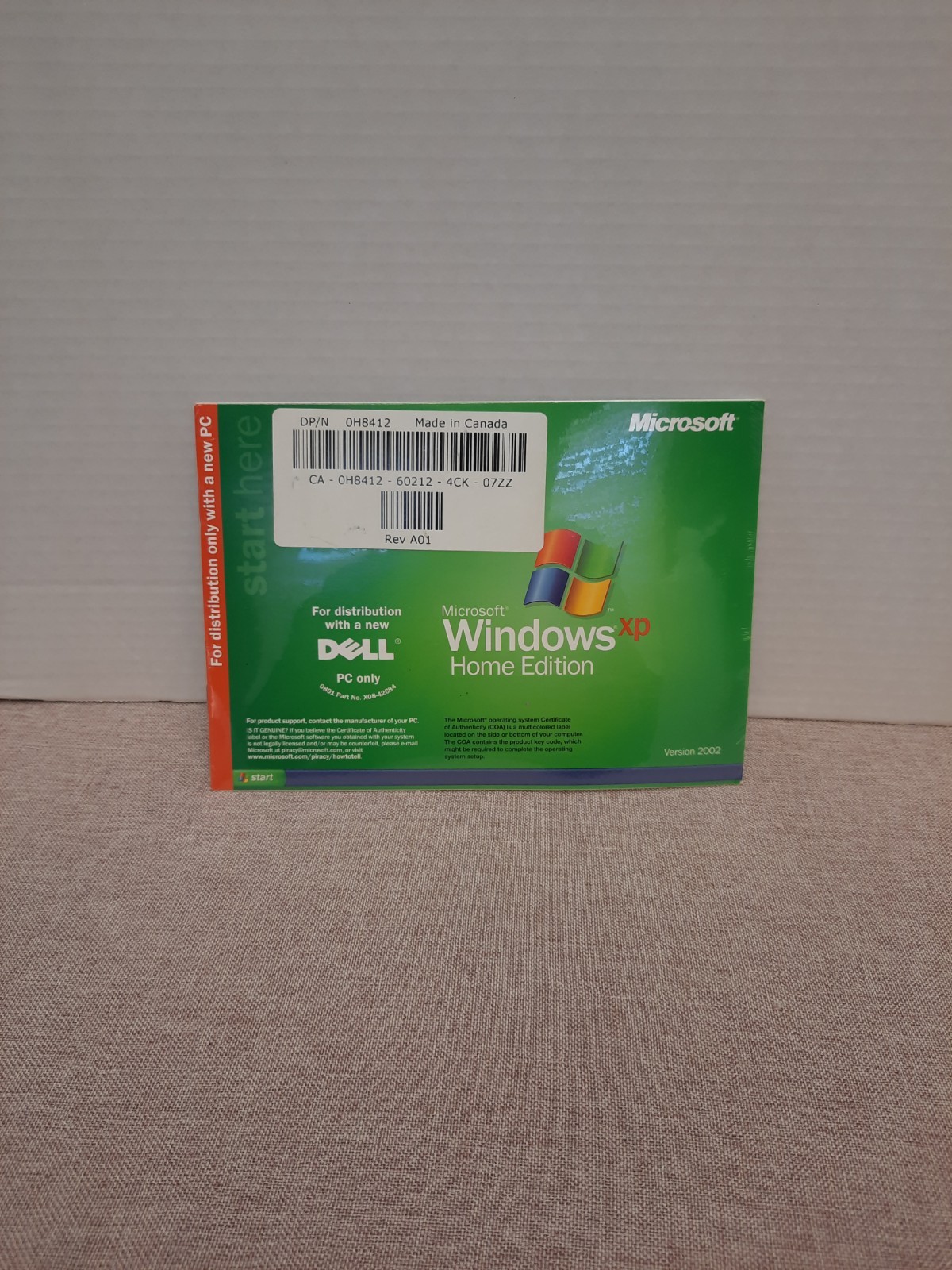 Microsoft Windows XP Home Edition Version 2002 for emachines PC - NEW SEALED