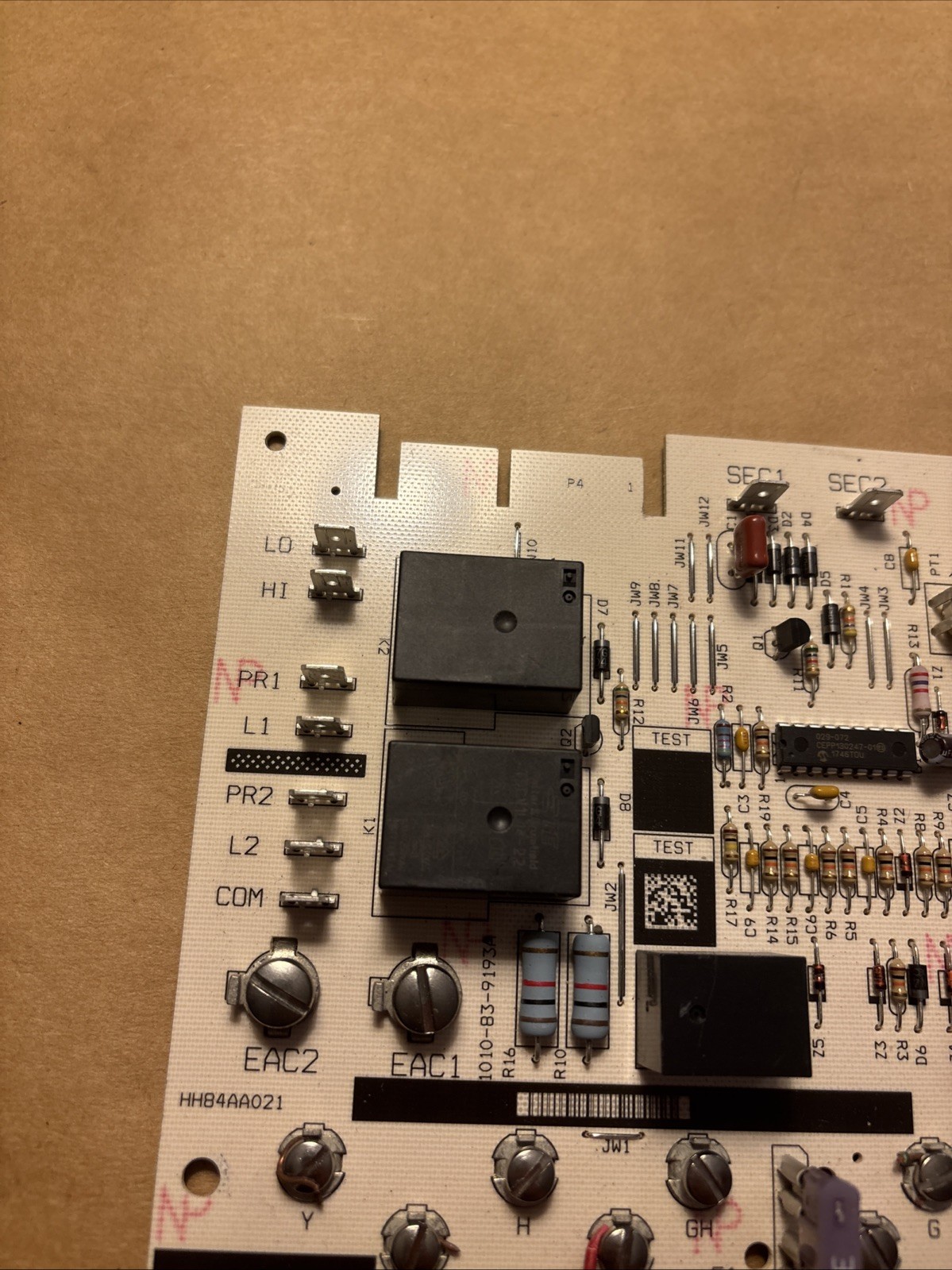 Carrier Bryant HH84AA021 Control Board 1010-919