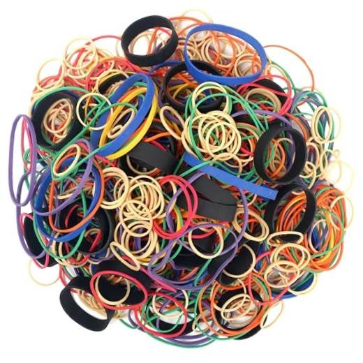 Rubber Bands Assorted Sizes Elastic Rubber Bands Office Supplies 0.5lbs |