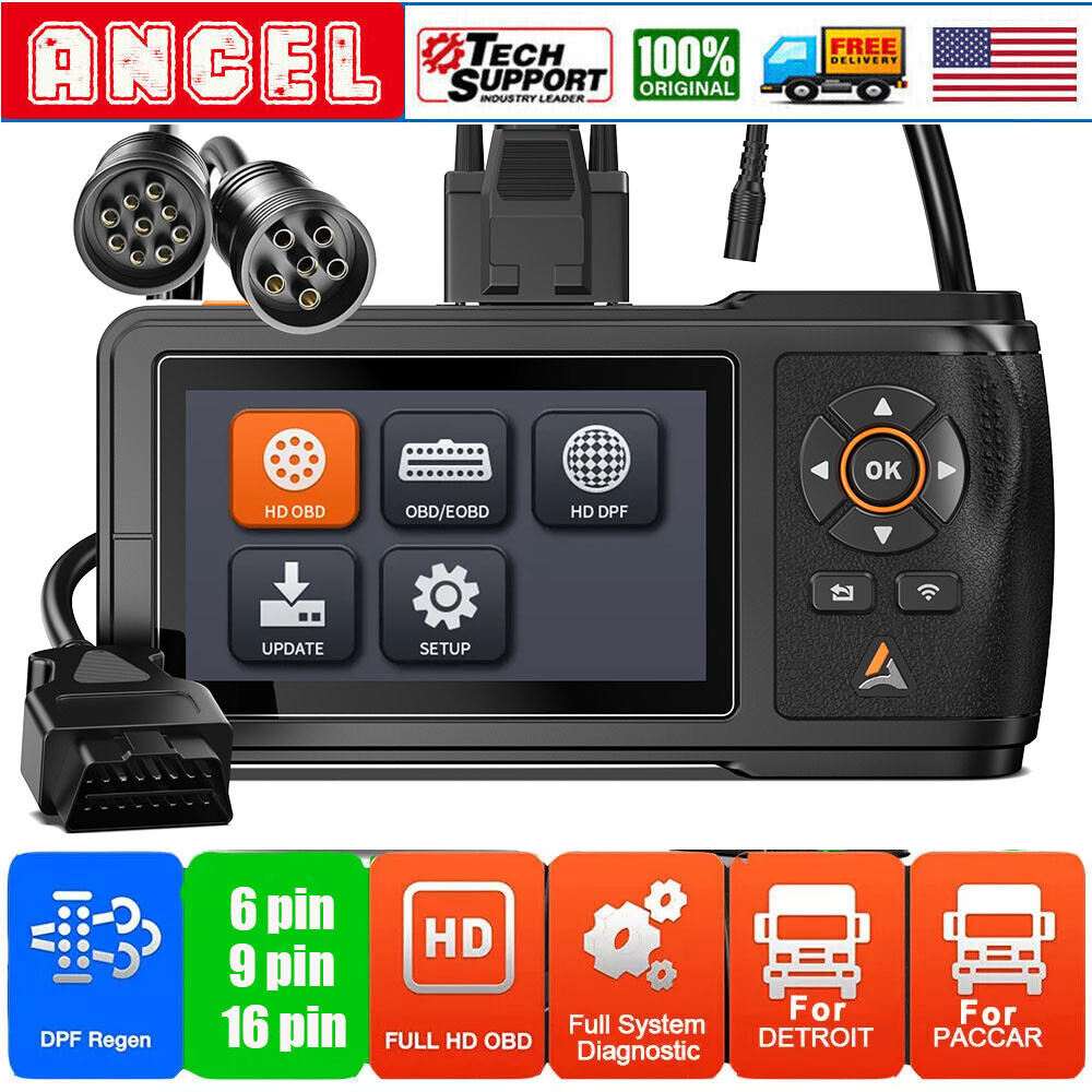 Diesel OBD Heavy Duty Truck Scanner Diagnostic Tool DPF Regen for Detroit Paccar