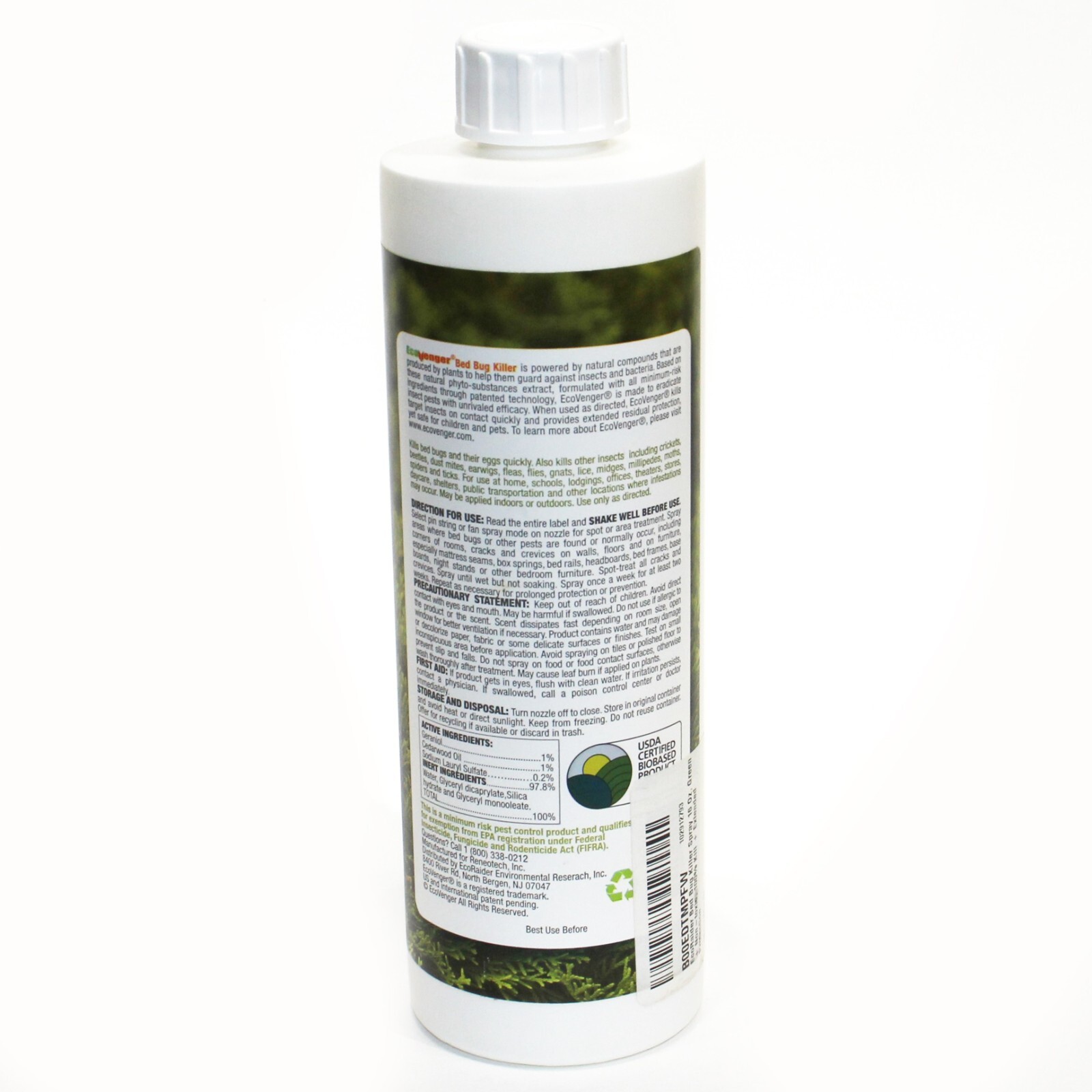 EcoRaider Bed Bug Killer Plant Extract Based 16 fl oz