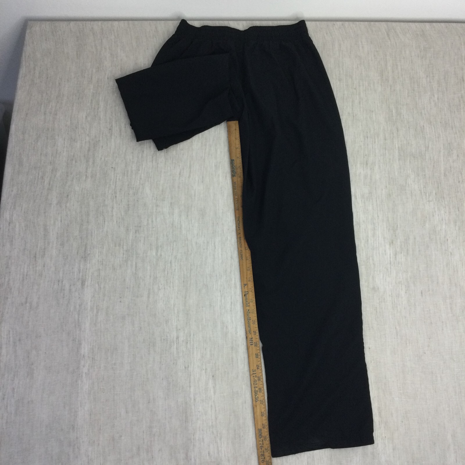 Under armour Track Pants Mens Black Solid Activewar Straight Leg Elastic Waist