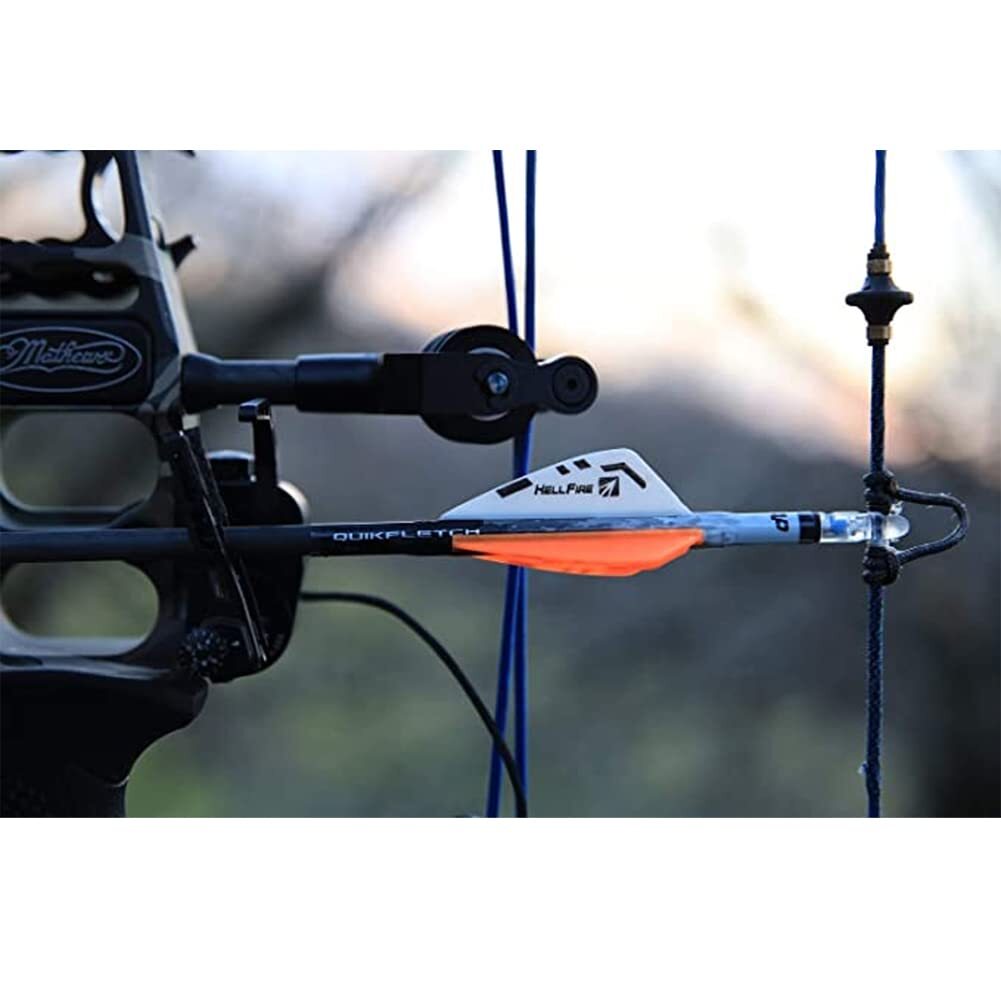 New Archery Products Quikfletch Hellfire 6 Pack Arrow Fletching Easy Install