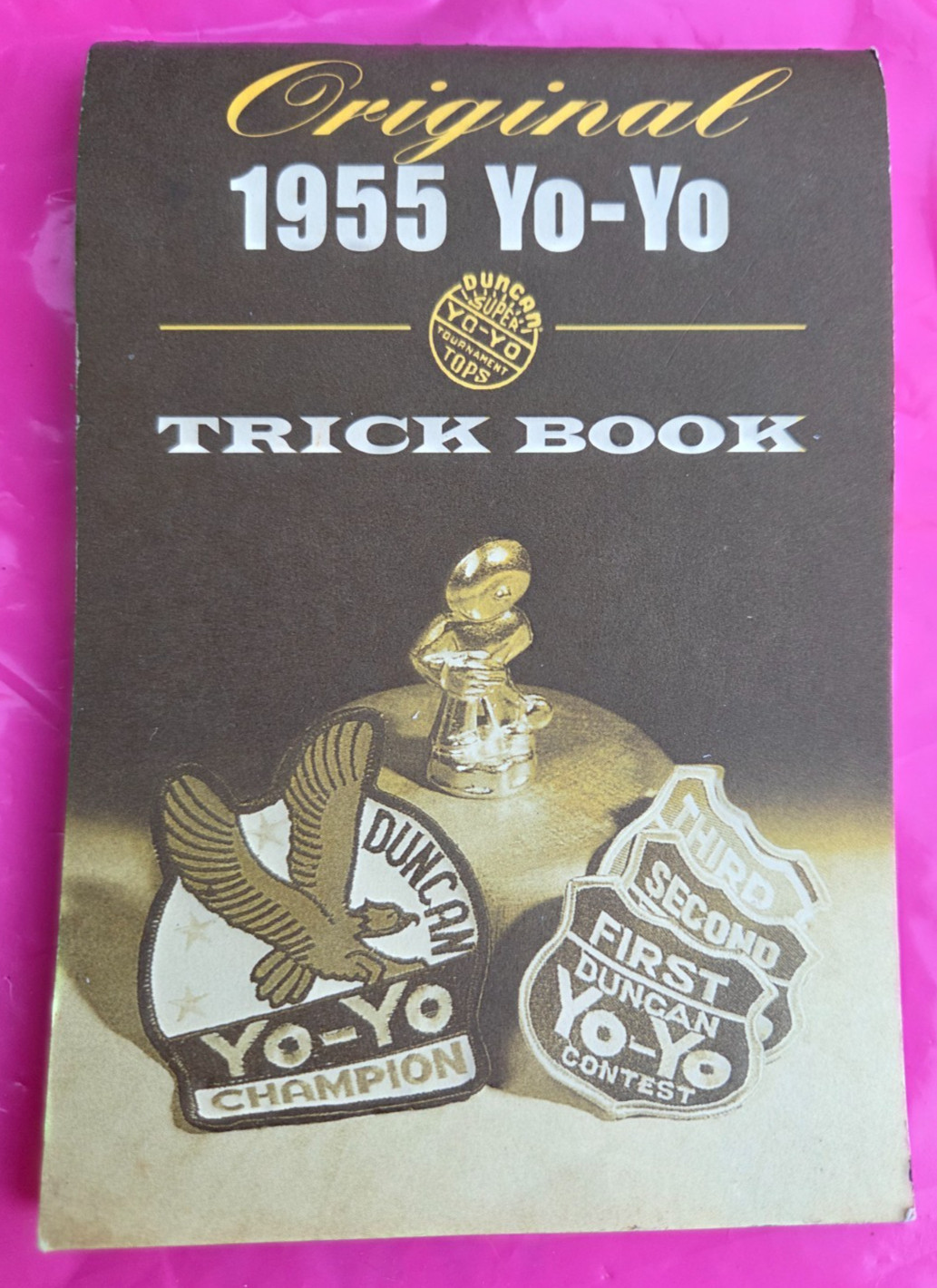 Re issue 1955 Blue Duncan Super Tournament Yo-Yo Trick Book Only