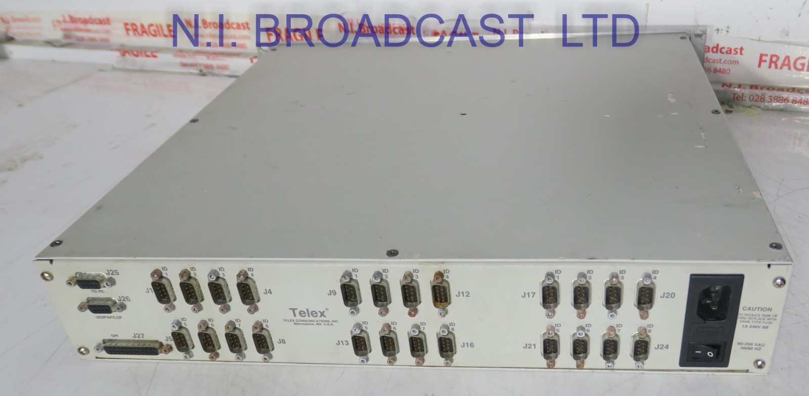 RTS telex Zeus 24channel intercom mainframe (has a fault)