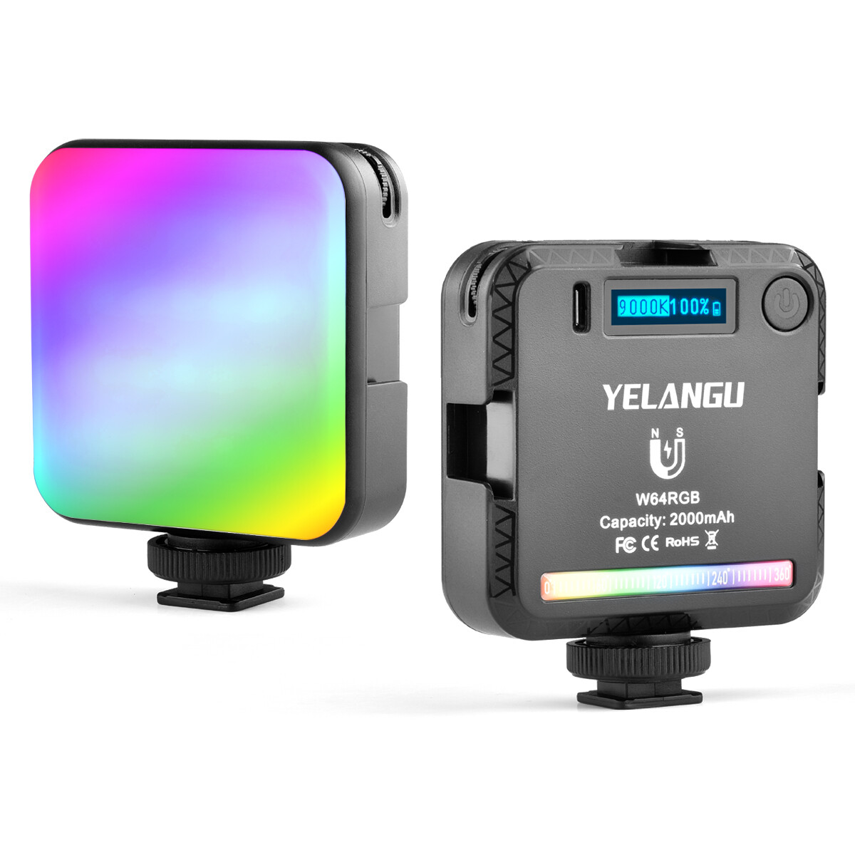 Portable Video RGB 64 Light Photogaphy Lighting for Studio DSLR Camera Smarphone