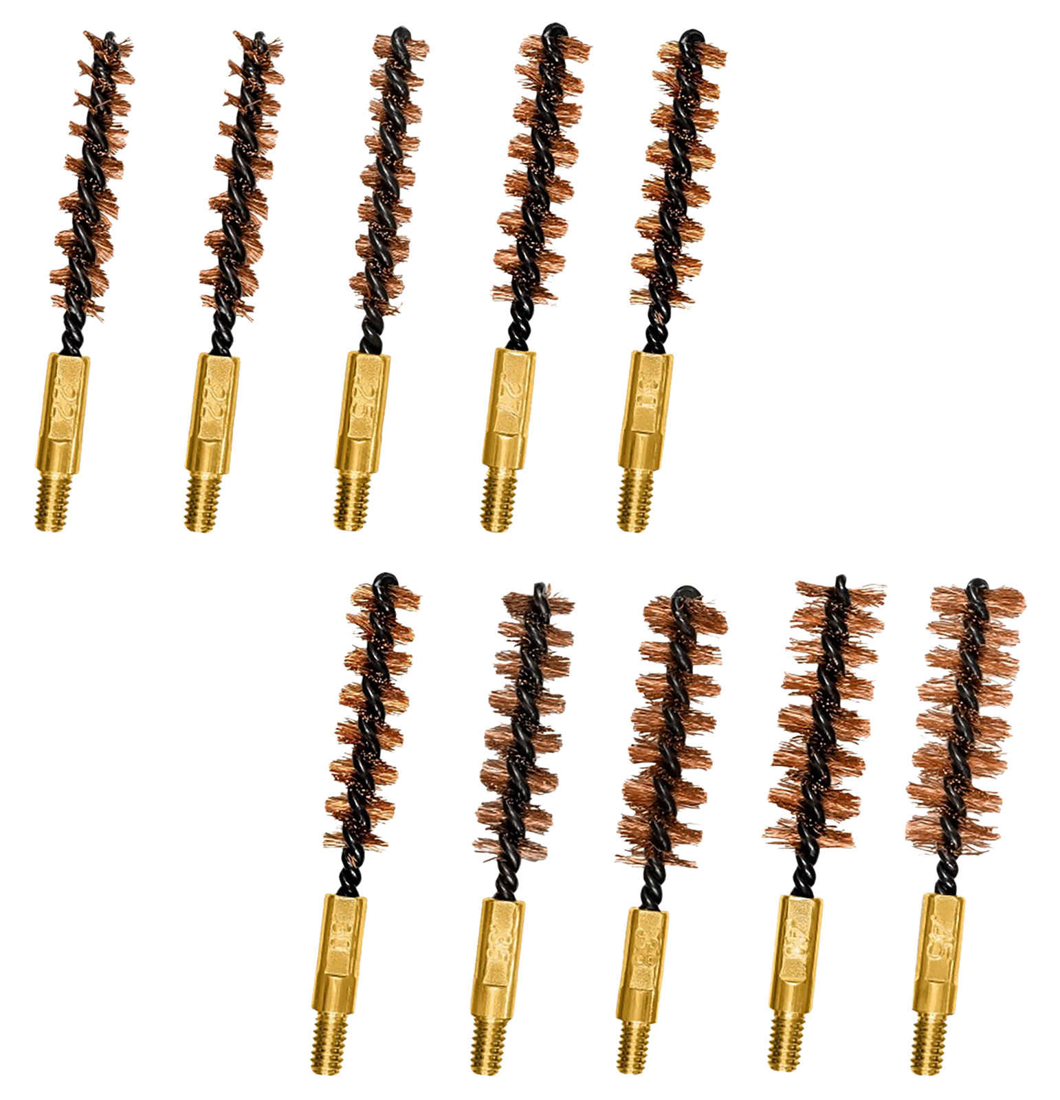 Otis FG380BP Variety Brushes Multi-Caliber Rifle/Pistol Firearm Bronze Bristles