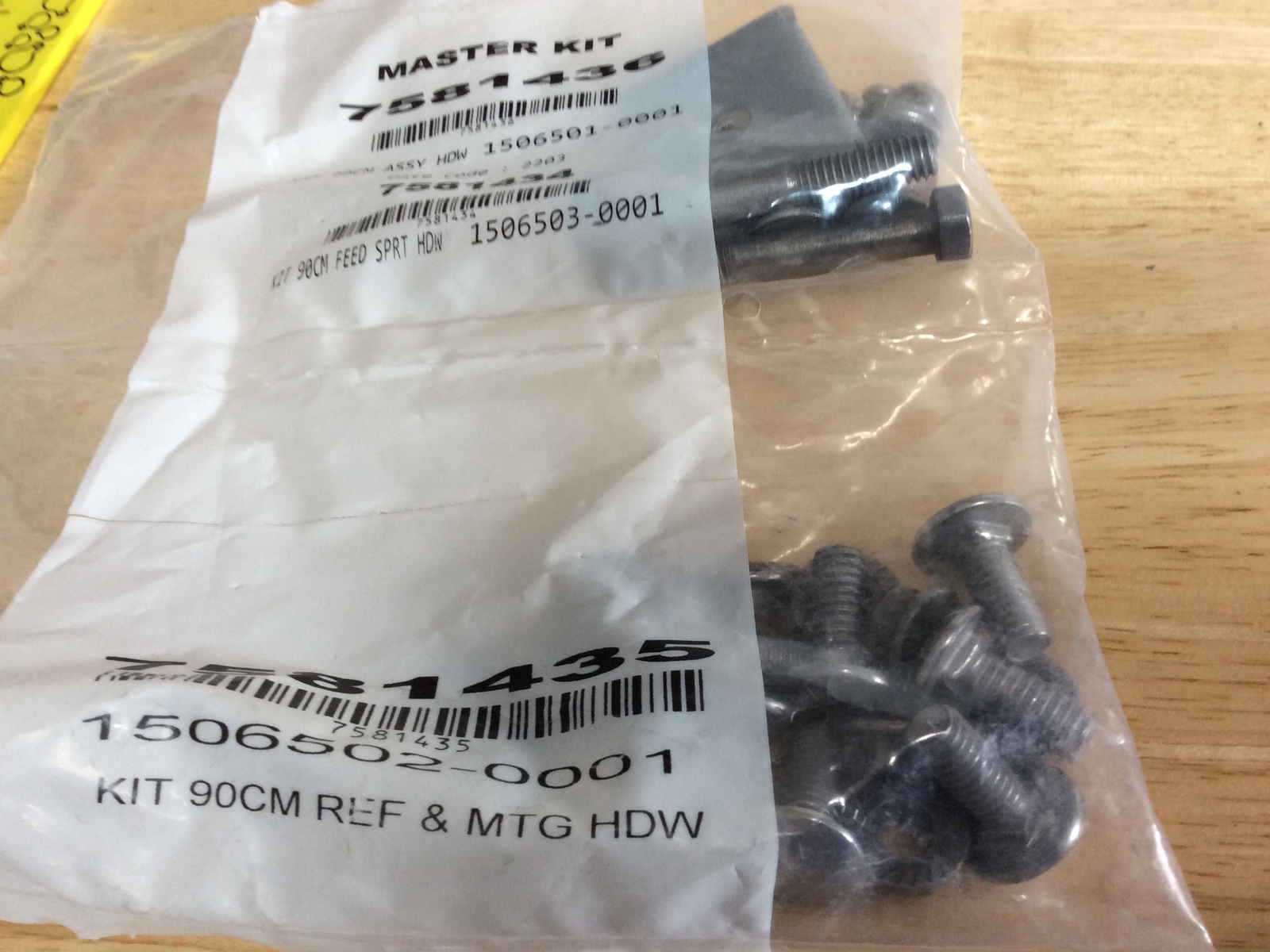 Master Kit Hardware Pack Mounting Set 7581436 7581434 7581435 Nuts Screws Bolts