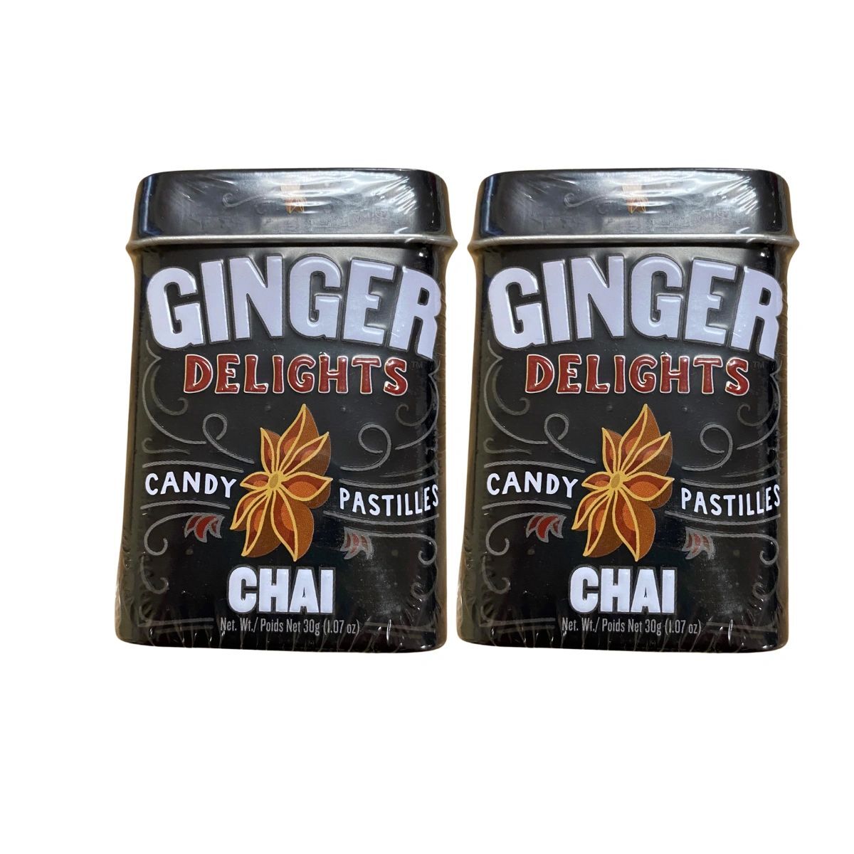 Ginger Delight Spicy Chai (2 Tins) Free Shipping