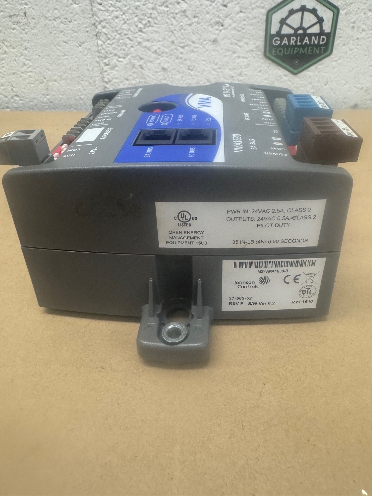 Metasys by Johnson Controls VMA1630 Controller Program Box 24vAC 2.5A In/.5A Out