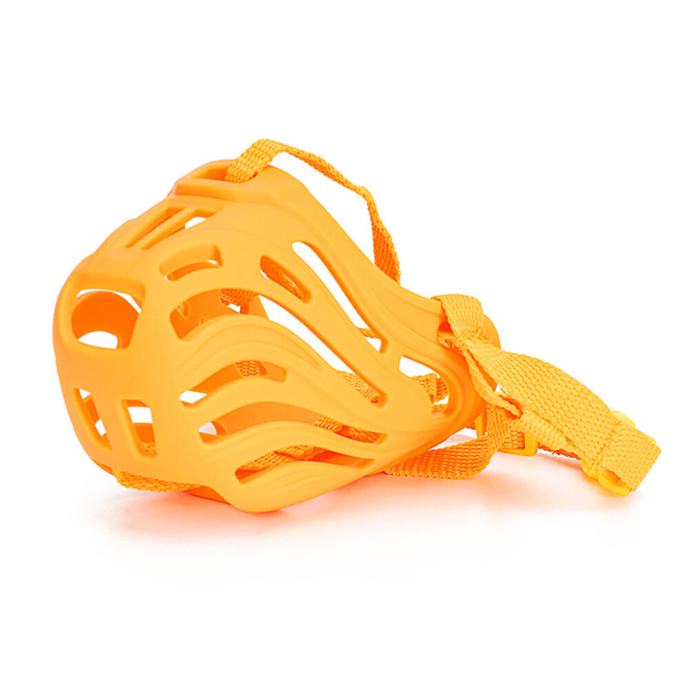 Adjustable Dog Muzzle Soft Silicone Breathable Strong Basket Small&Large Dogs
