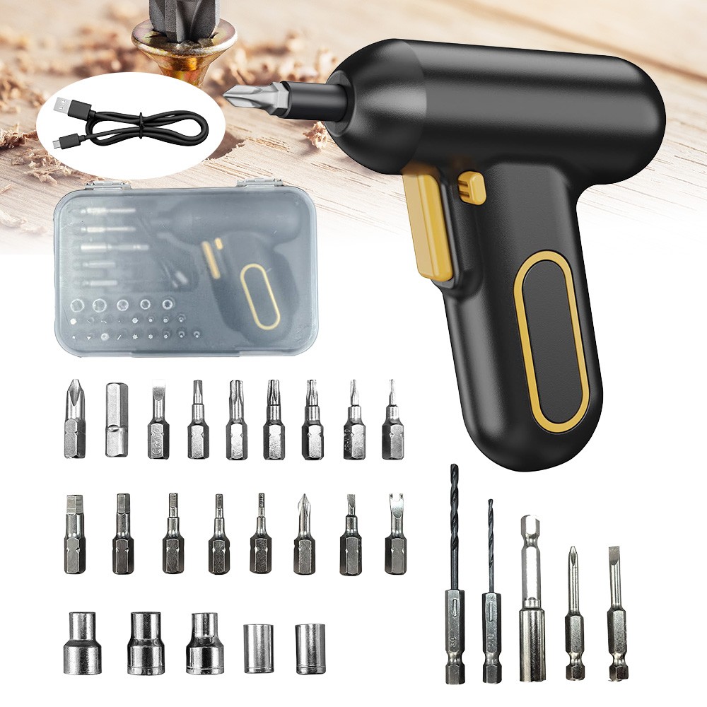 Electric Screwdriver Kit, 5Nm Screw Gun Rechargeable Maintenance Household Tool