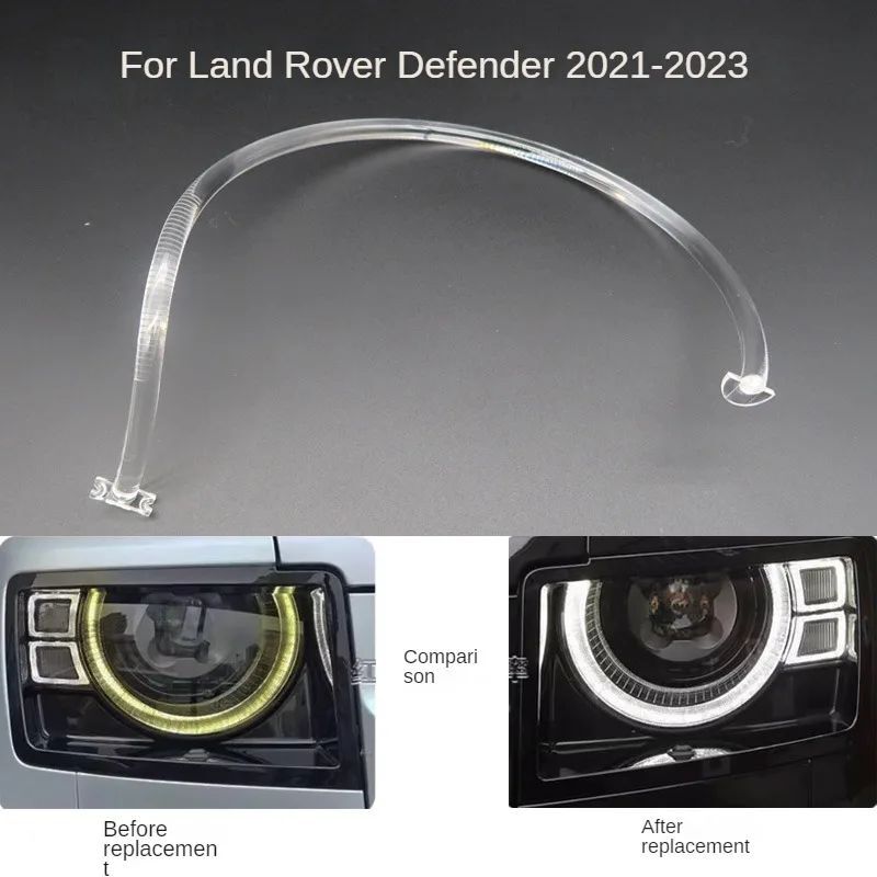 LH/RH Headlight DRL Signature Halo Acrylic for Land Rover Defender L663 20-23!