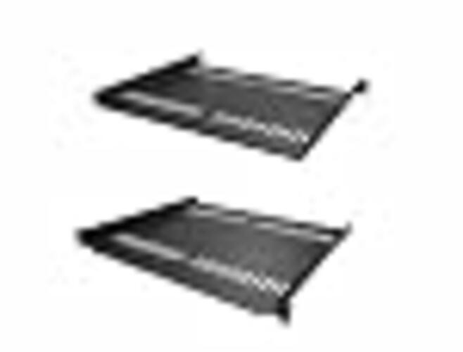 2-Pack 1U Rack Shelf, Vented