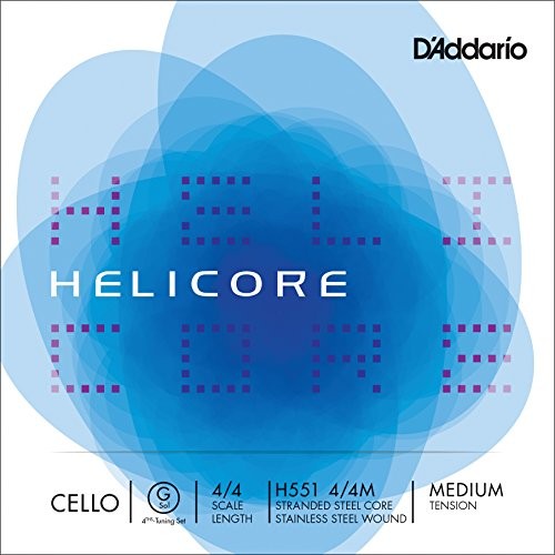 D'Addario Helicore Fourths-Tuning Cello G-String, 4/4 Scale, Medium Tension