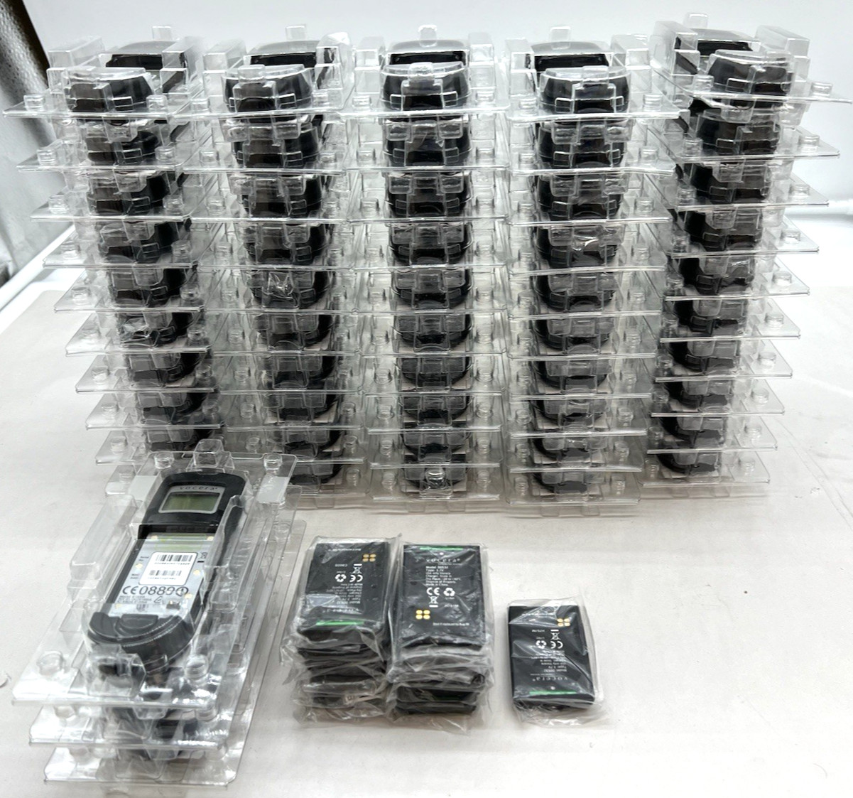 Lot of (53) Vocera B1000A Communication Badges w/ (11) Batteries *NEW*