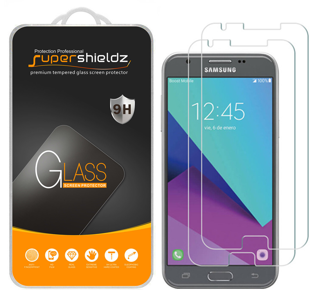 2x Supershieldz for Tempered Glass Screen Protector Samsung Galaxy J3 Prime