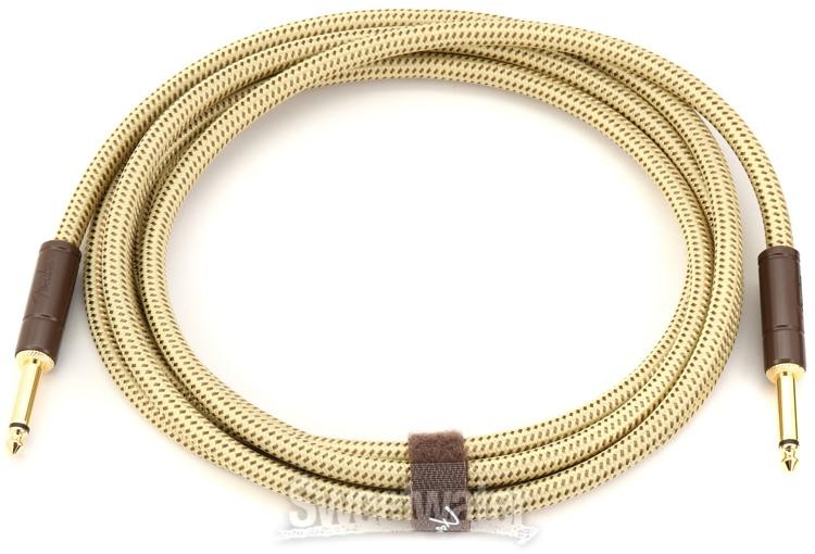 Fender Deluxe Series Tweed Instrument Cable - Straight to Straight - 10 foot