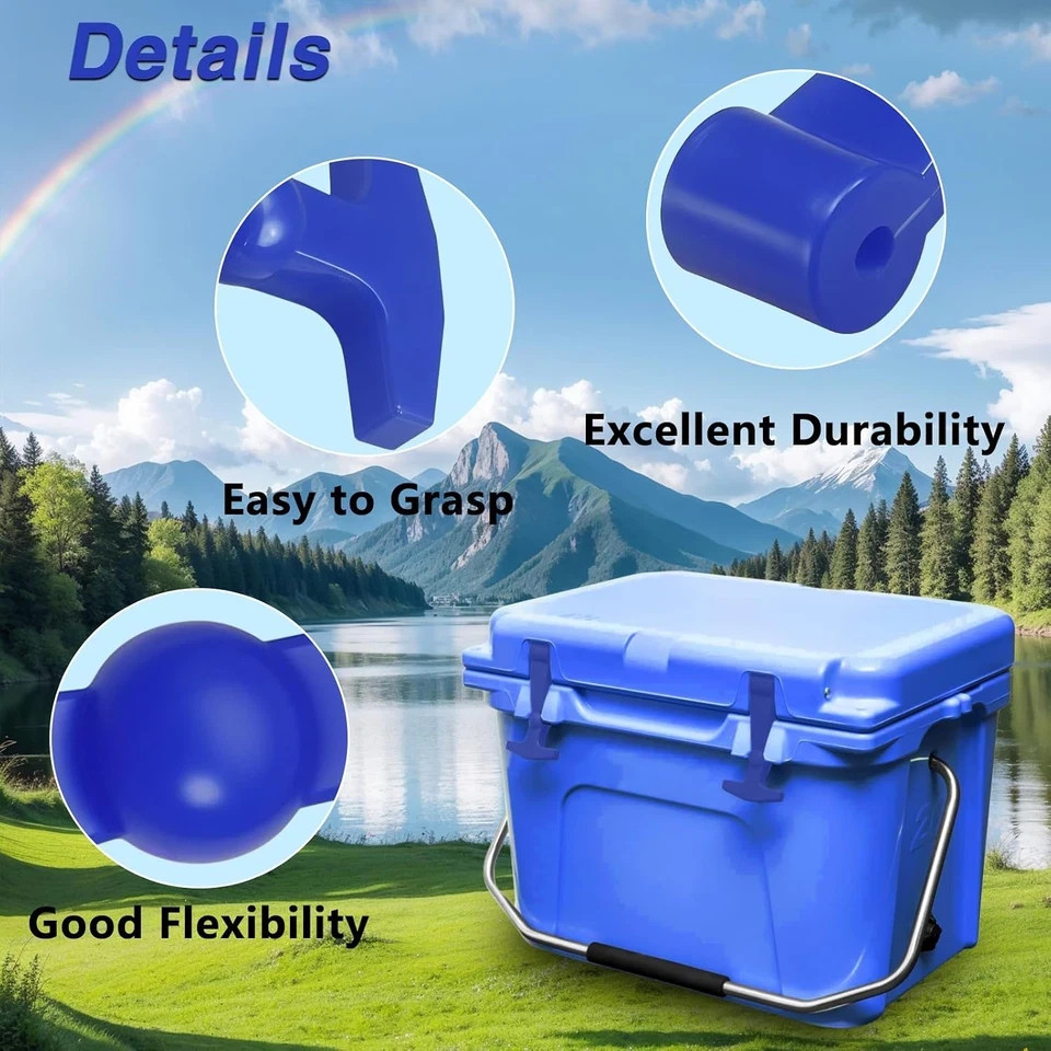 2-Pack Heavy-Duty Yeti Replacement Lid Latches - Durable and Ergonomic Design
