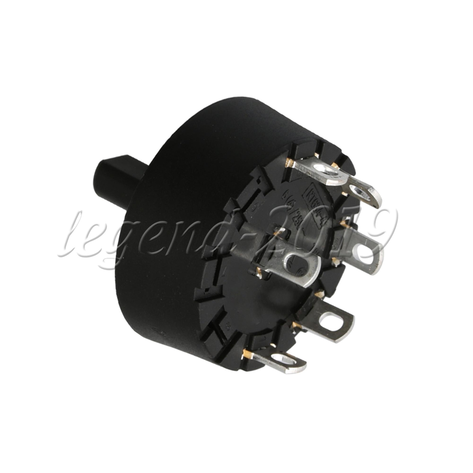 Black 5 Positions Ways Selector Rotary Switch for Small Home Appliance
