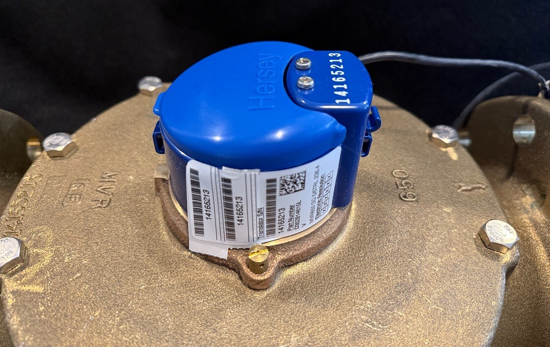 Hersey MVR650 4" NPT Low Flow Water Meter 5-650 GPM 150 PSI Cls 150 ANSI Flange