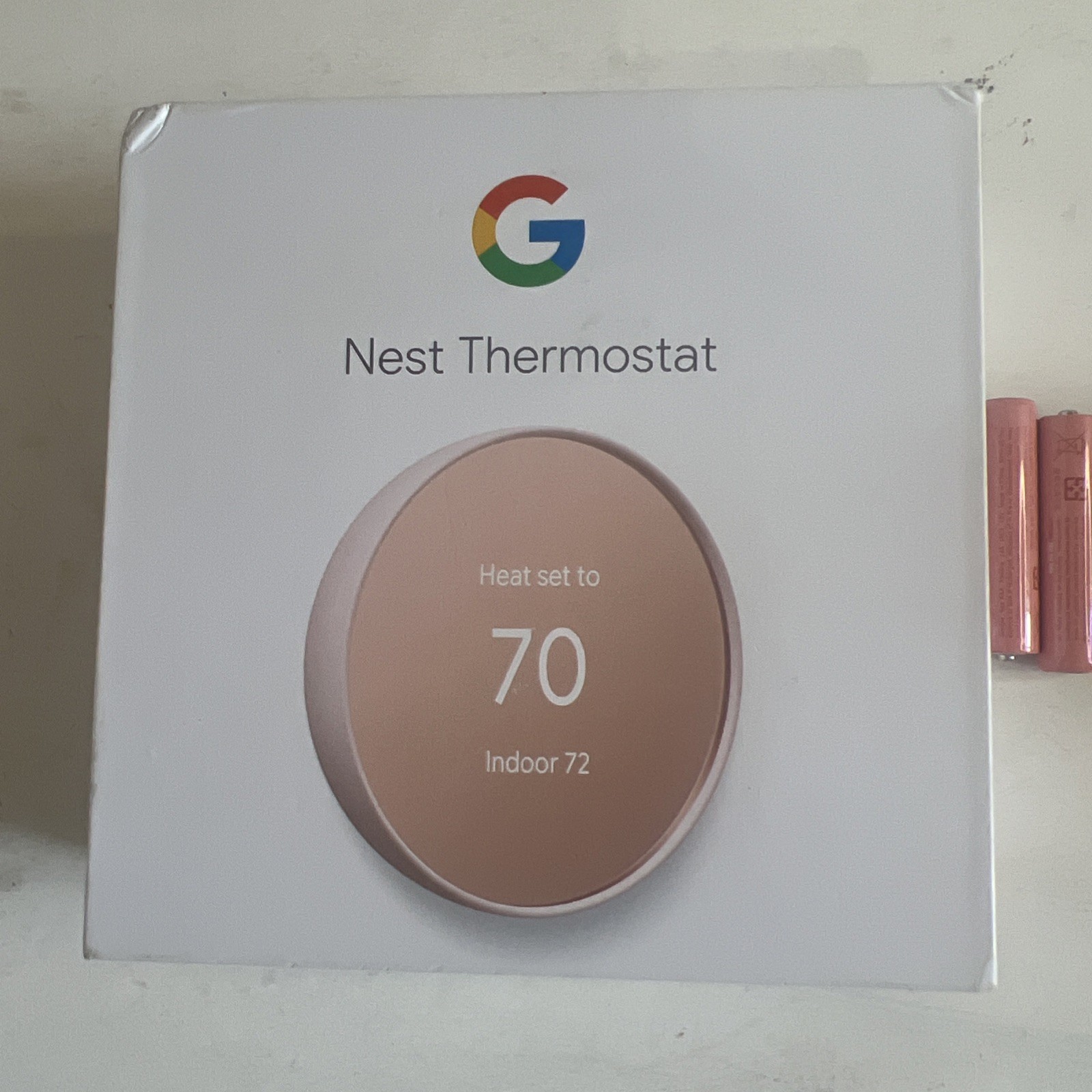Google Nest Smart Thermostat, Sand - GA02082-US