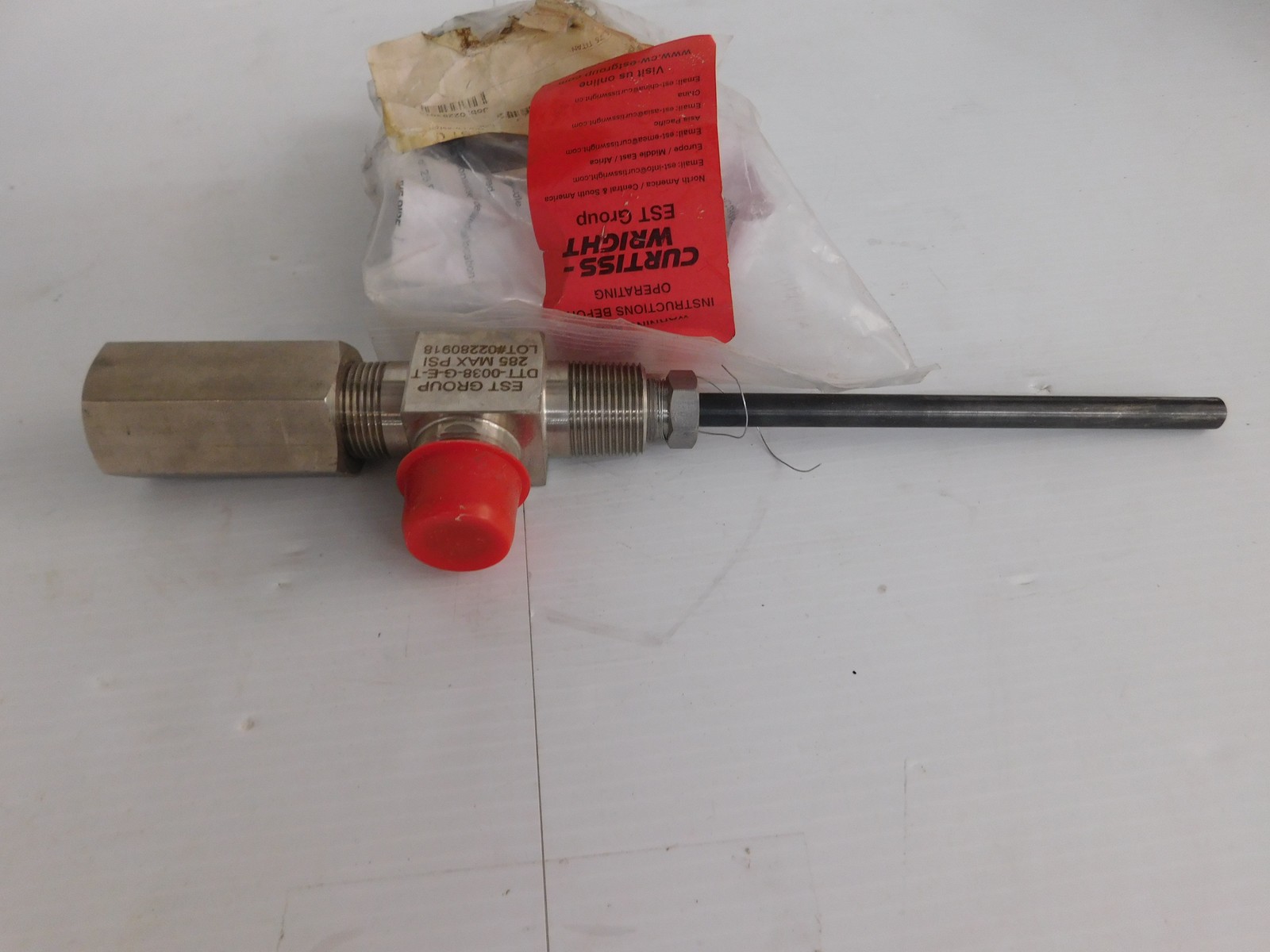 EST Group DTT-0038-G-E-T Hot Tapping Tool Pipe & 3/4" Pipe Flow Control (JSP111)