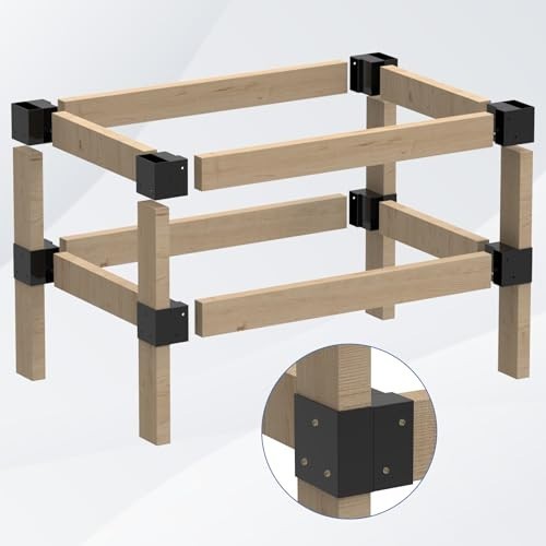 Heavy Duty 2' x 4' Workbench Kit - 8 PCS Metal Brackets for DIY Garage Table