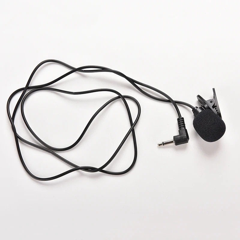 1PCS 3.5mm Mini Studio Speech Mic Microphone Clip On Lapel For PC Desktop