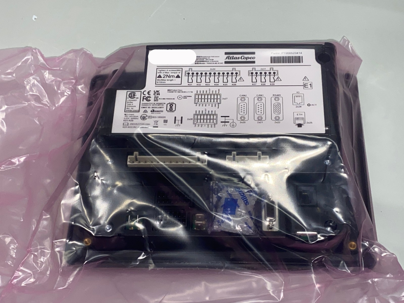 Atlas Copco Controller Panel 1900520414 Elektronikon Original OEM Part