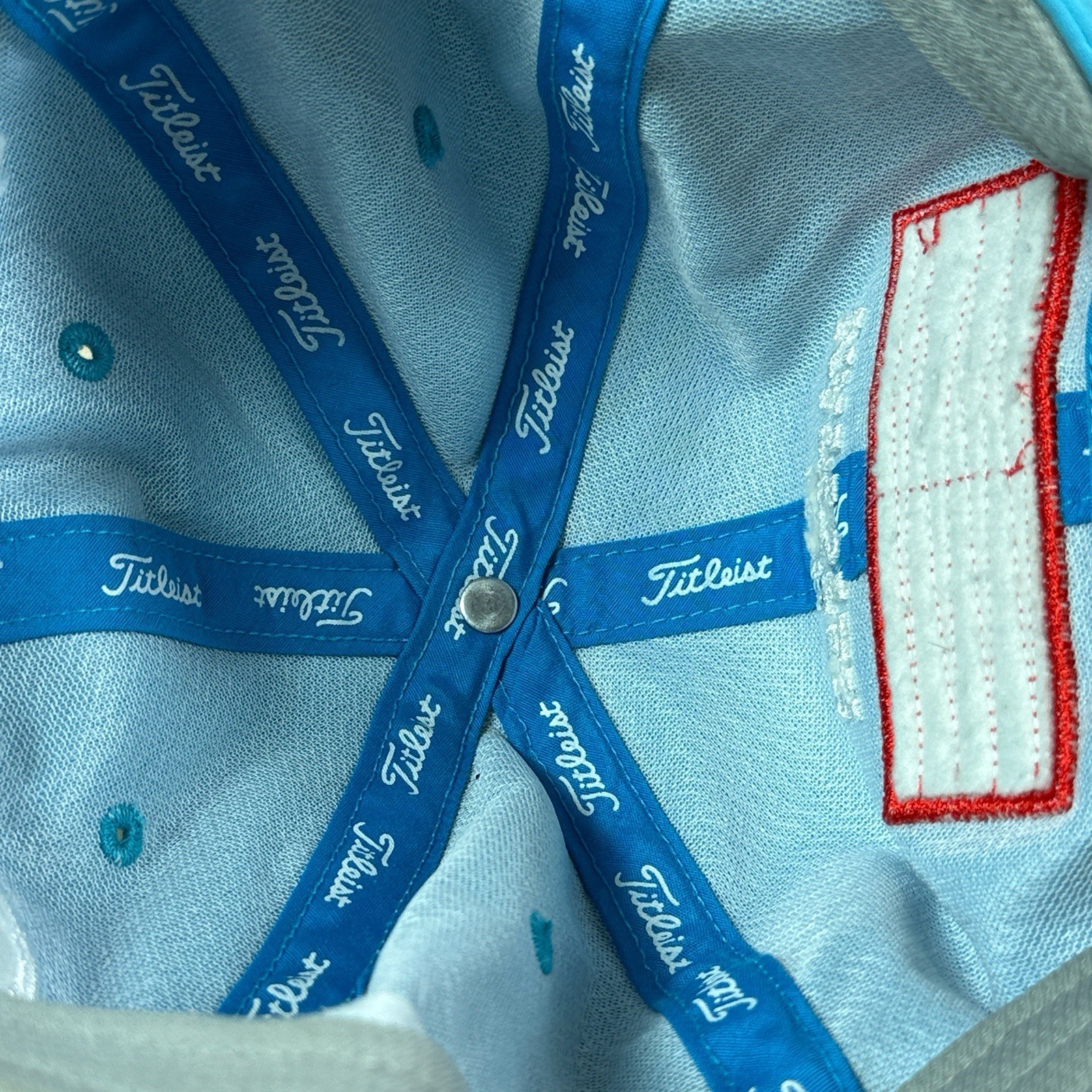 Titleist Pro V1 Foot Joy Logo Blue Adjustable Golf Hat Cap