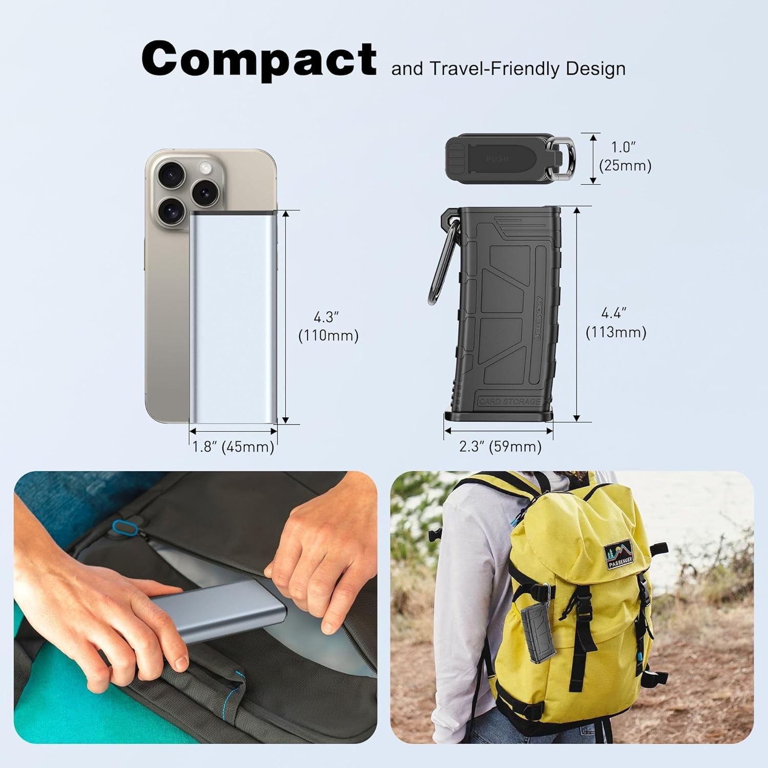 UHS-II SD Card Holder & Reader USB 3.1