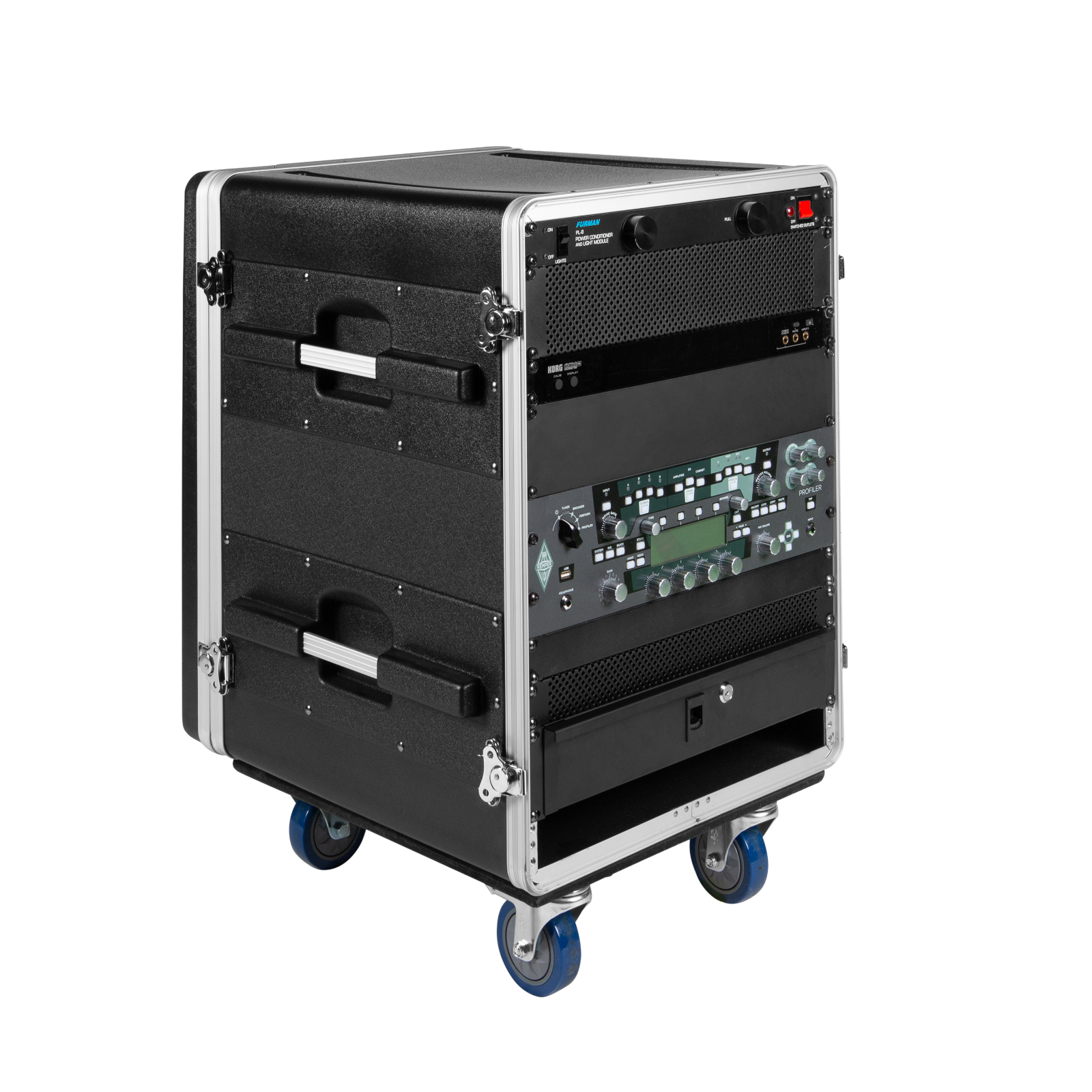 Gator Cases Lightweight ATA Molded Console Rack Case; 21" Rackable Depth, 14U