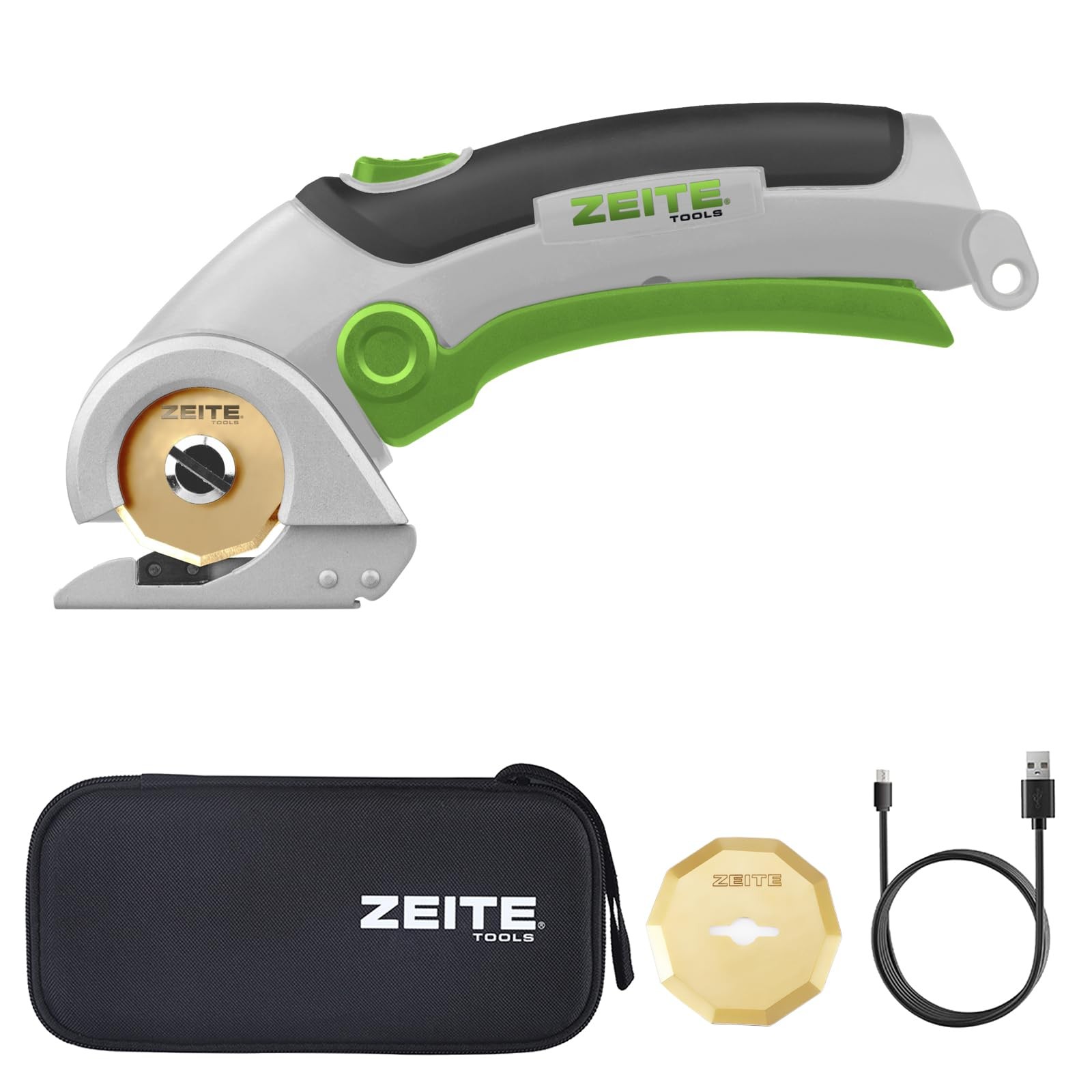 4V Cordless Scissors,Electric Cardboard Box Cutter with Titanium Coated HSS B...