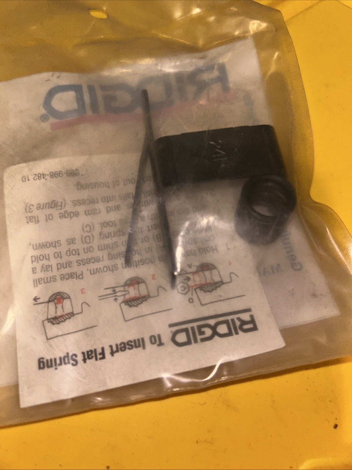 Ridgid 31705 Coil/Flat Spring Assy,For 4A501 Wrench