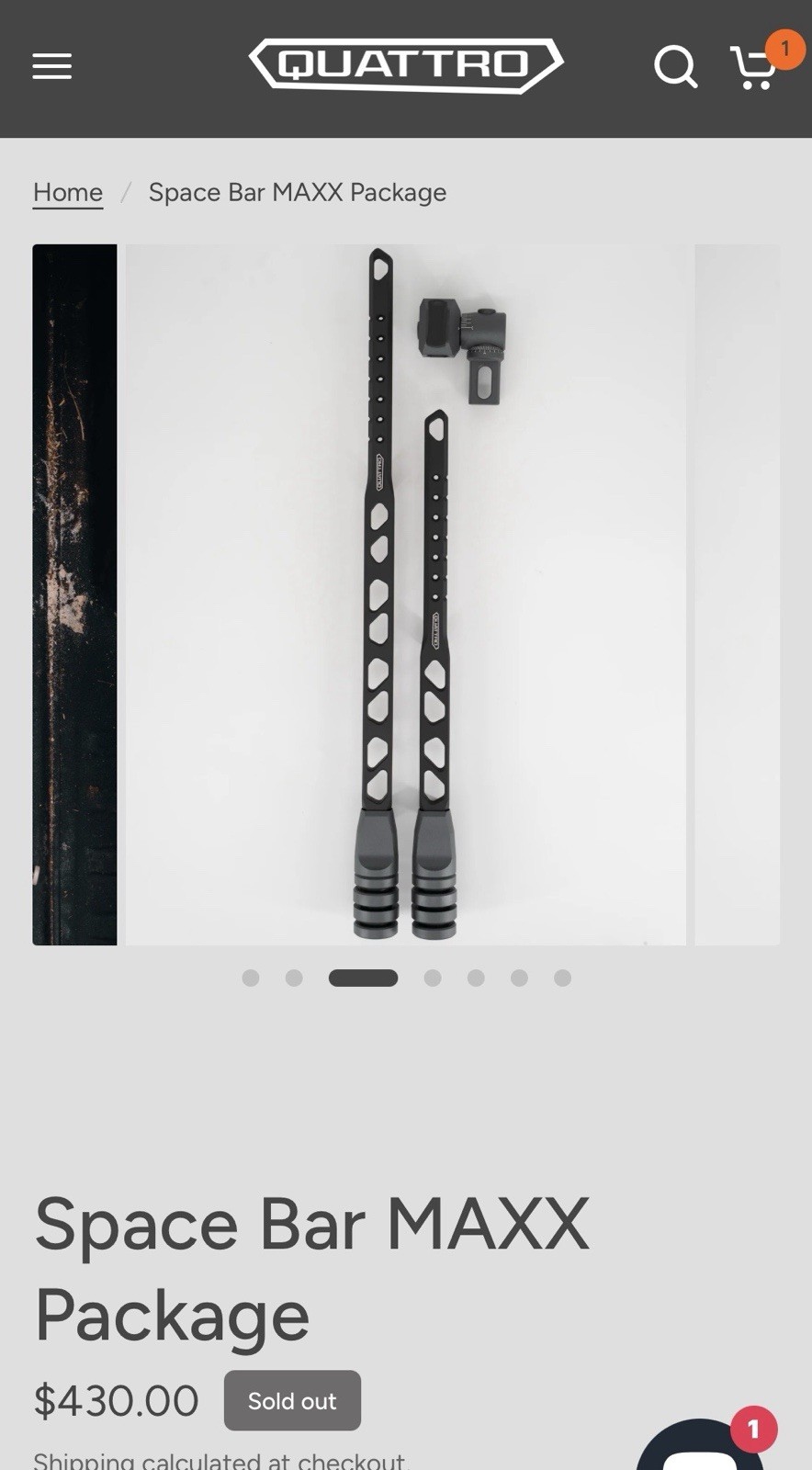 Quattro SpaceBar Stabilizer MAXX Package
