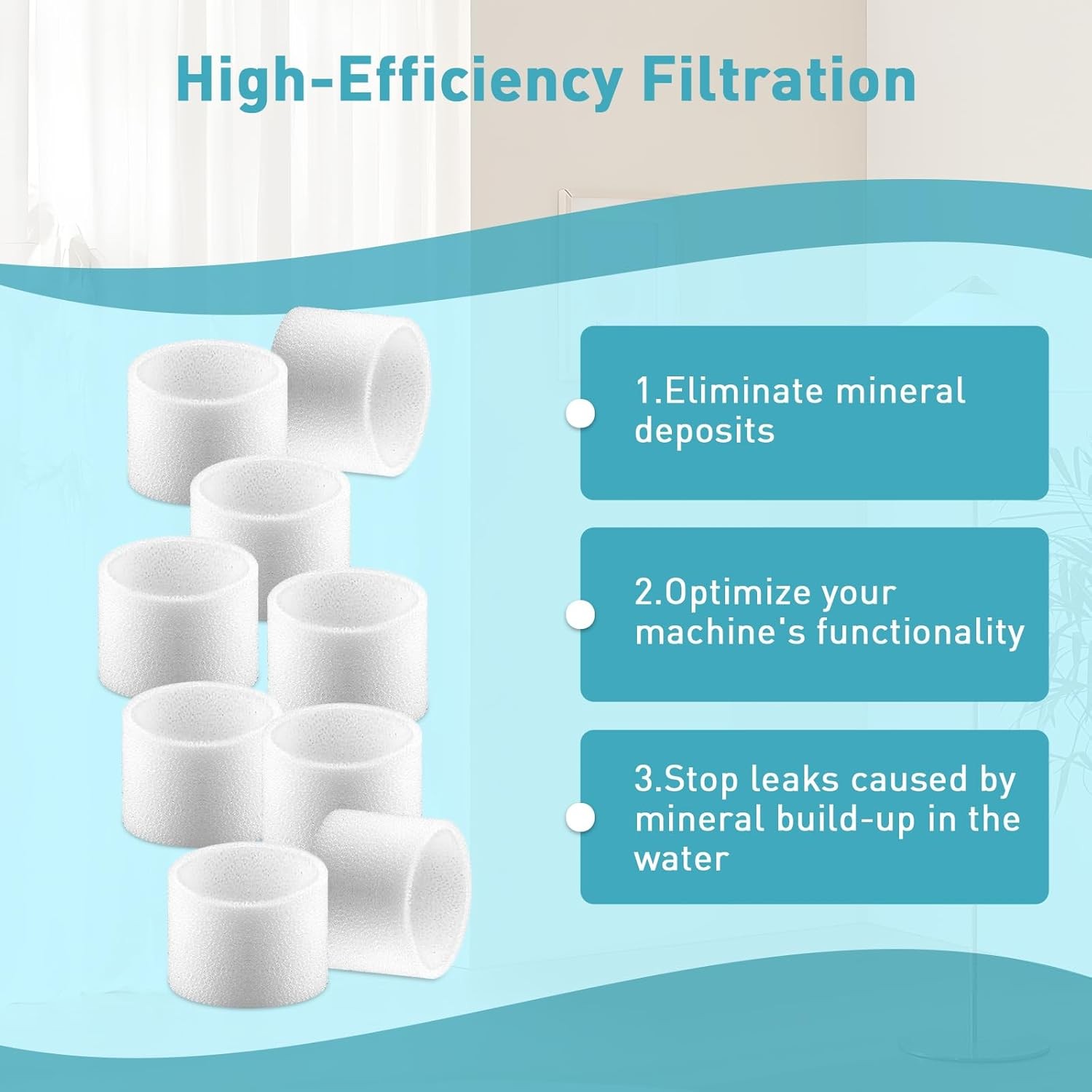 30-Pack Humidifier Filters Compatible with LEVOIT Humidifiers Model...